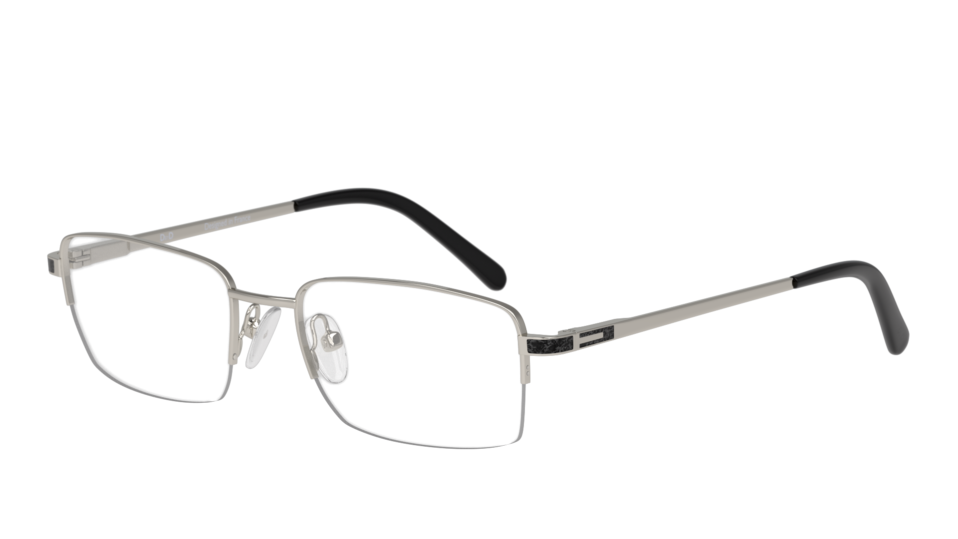 Angle_Left01 DbyD Titanium DB OM9014 (SS00) Glasses Transparent / Grey