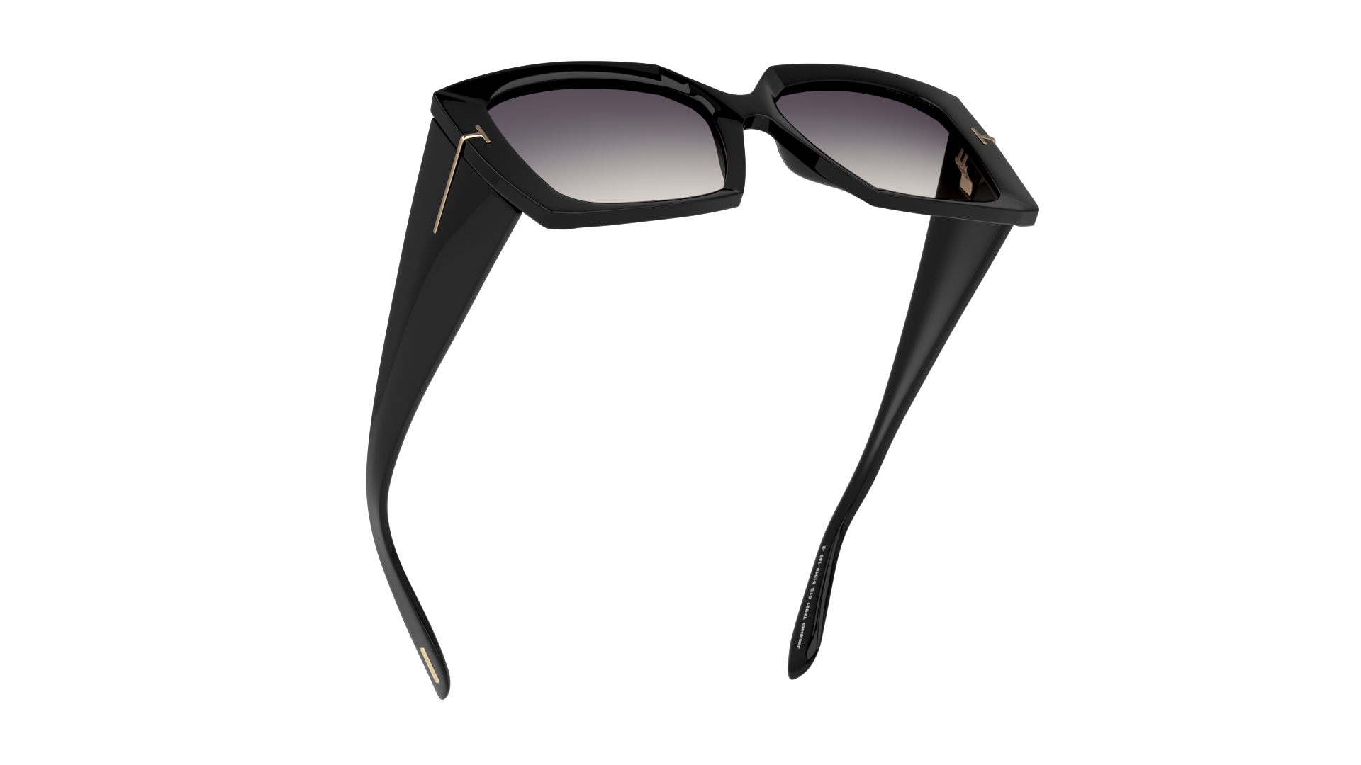 Bottom_Up Tom Ford Jacquetta FT0921 (01B) Sunglasses Grey / Black