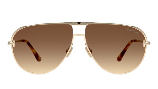 Tom Ford Theo FT0924 (28F) Sunglasses Brown / Gold