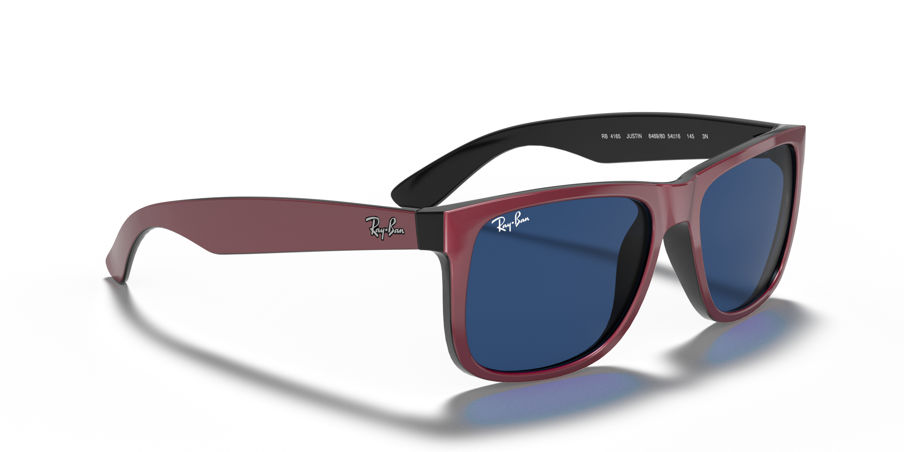 Angle_Right01 Ray-Ban Justin RB4165 646980 Blauw / Rood