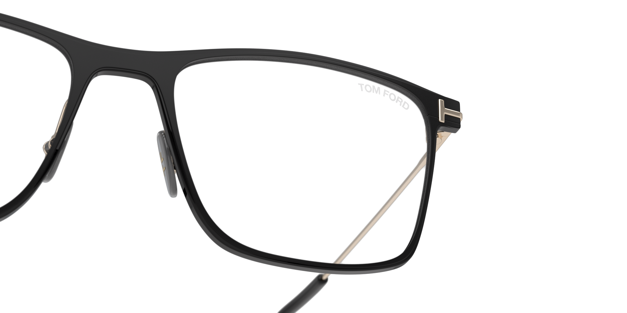 Detail01 Tom Ford FT5865-B (002) Glasses Transparent / Black