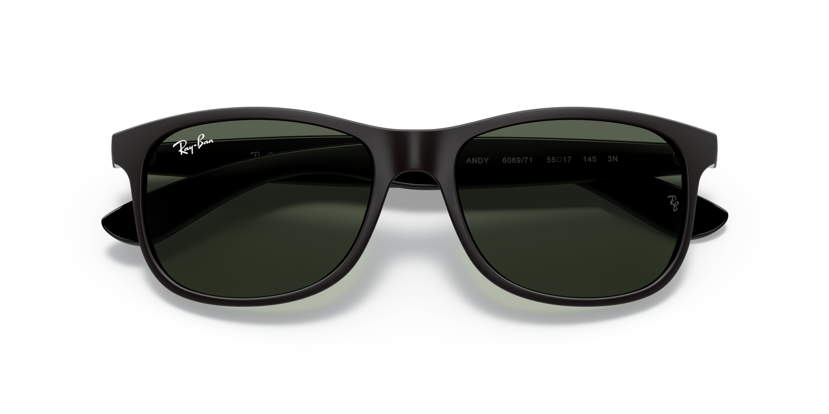 Folded Ray-Ban Andy RB 4202 Sunglasses Green / Black