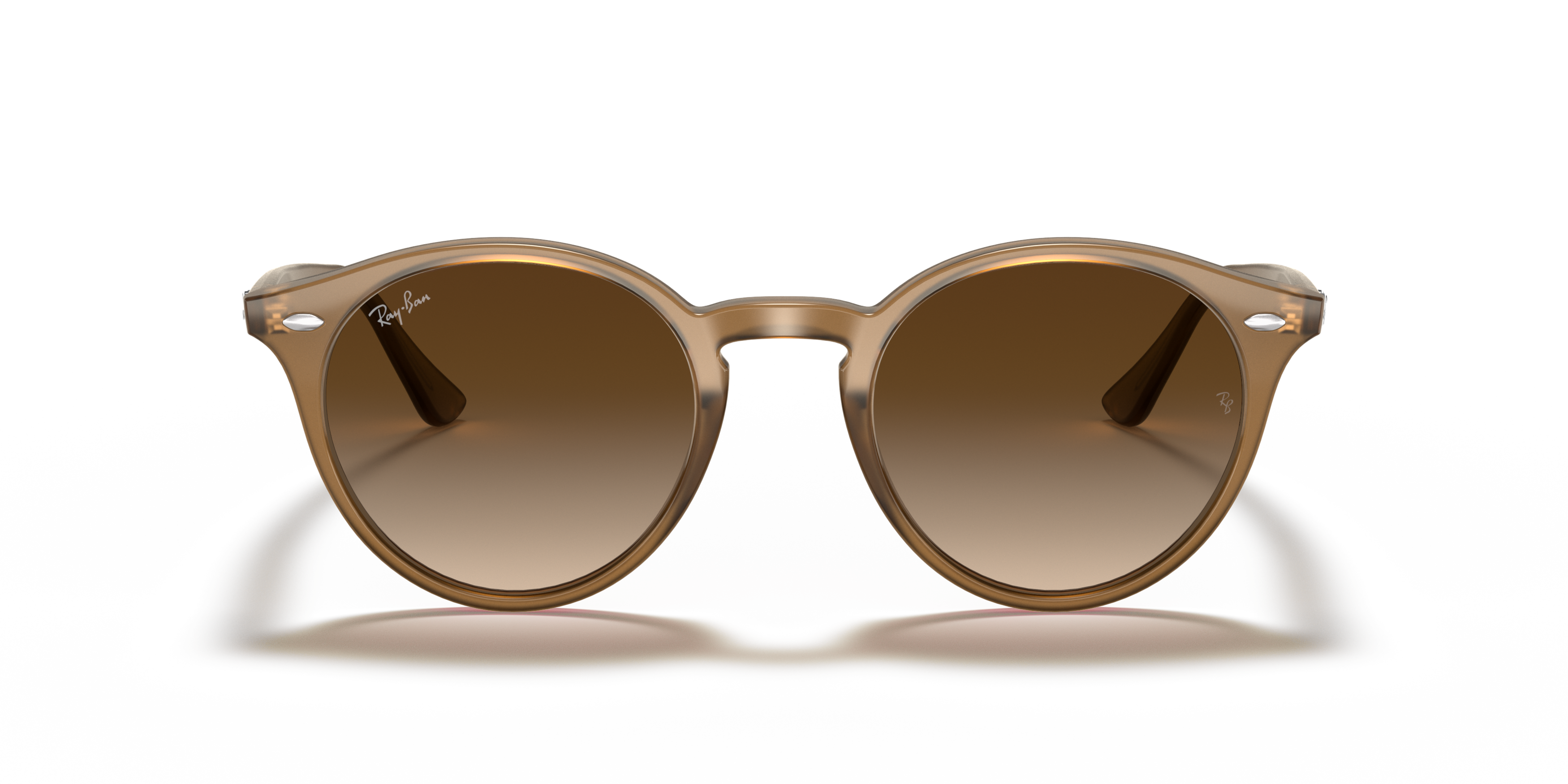 Front Ray-Ban Round RB2180 616613 Bruin / Havana