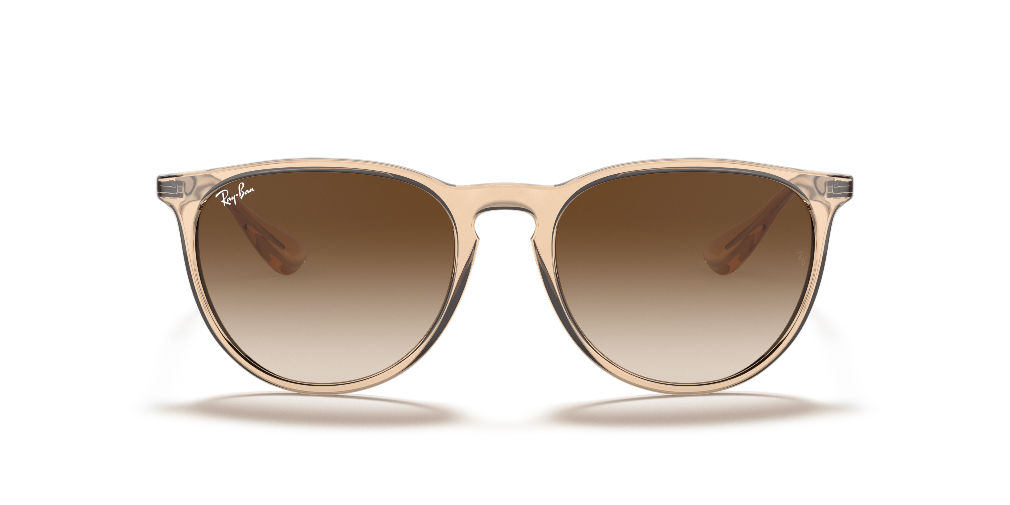 Front Ray-Ban Erika Color Mix RB 4171 (651413) Sunglasses Brown / Transparent, Brown