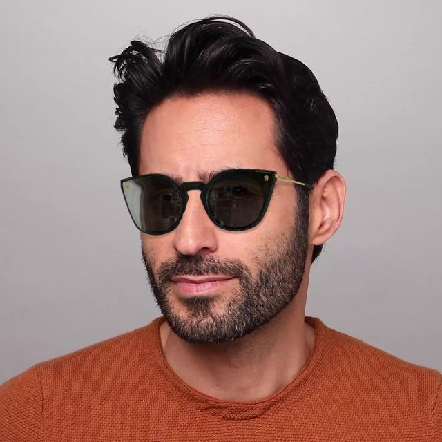On_Model_Male01 Versace VE 4410 (GB1/87) Sunglasses Grey / Black