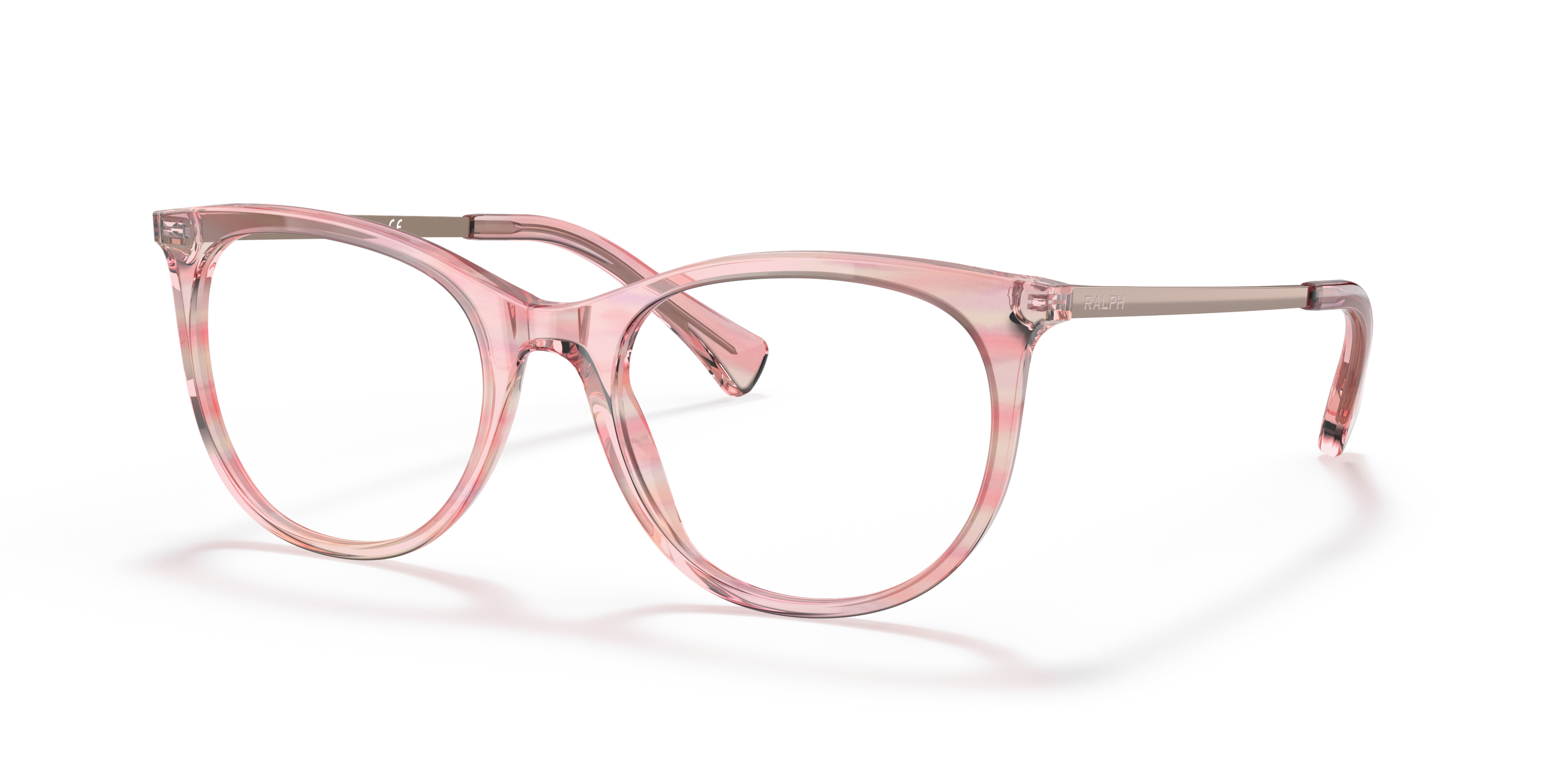 Angle_Left01 Ralph by Ralph Lauren RA 7139 Glasses Transparent / Pink