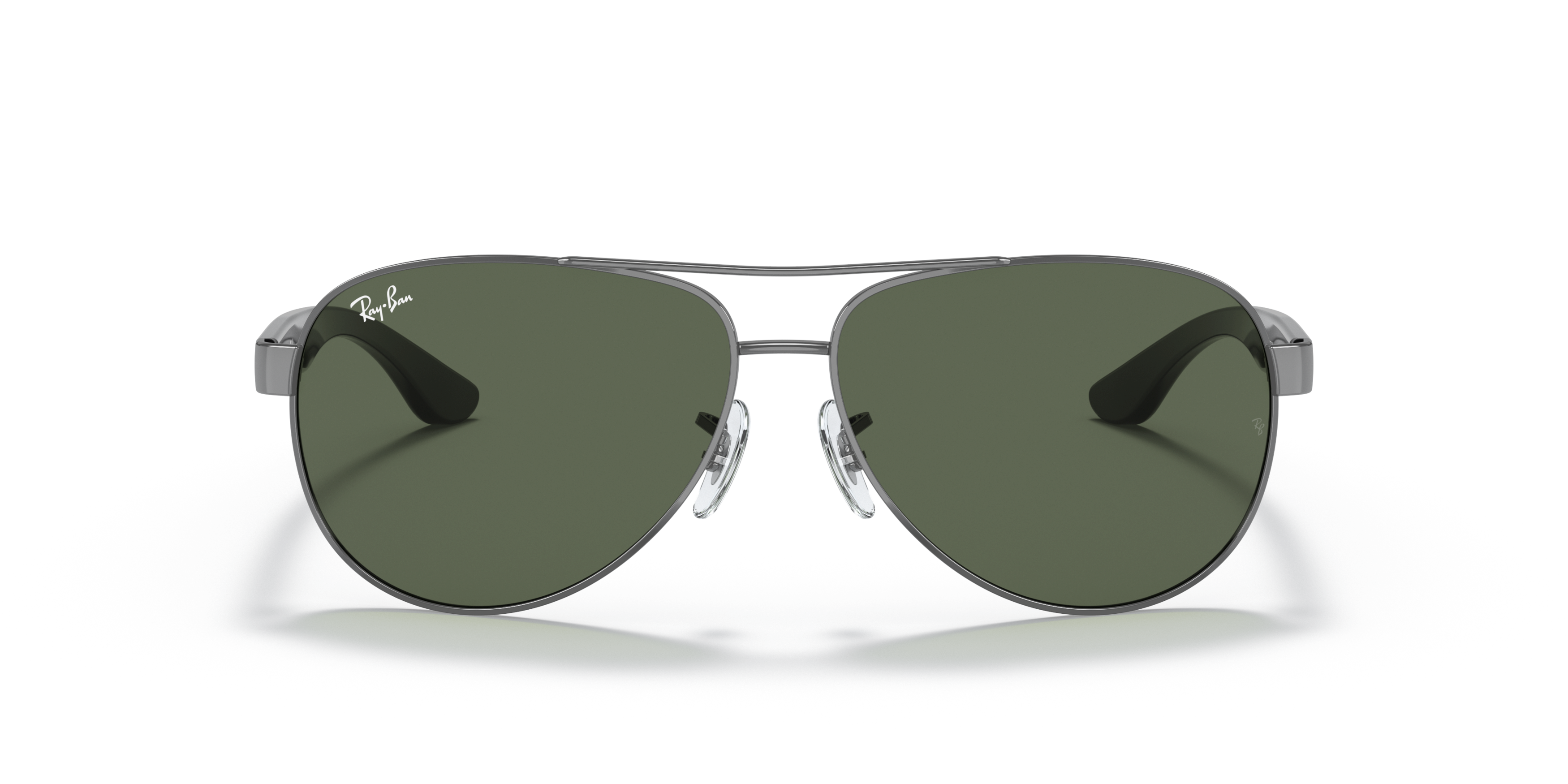 Front Ray-Ban Pilot Limited Edition RB3457 917071 Groen / Zilver