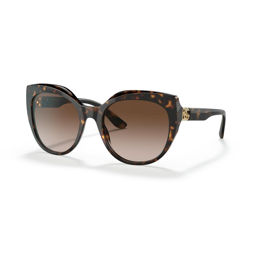 Dolce & Gabbana DG4392 Lunettes de Soleil Femme - Cateye Marron - Possibilité de verres correcteurs