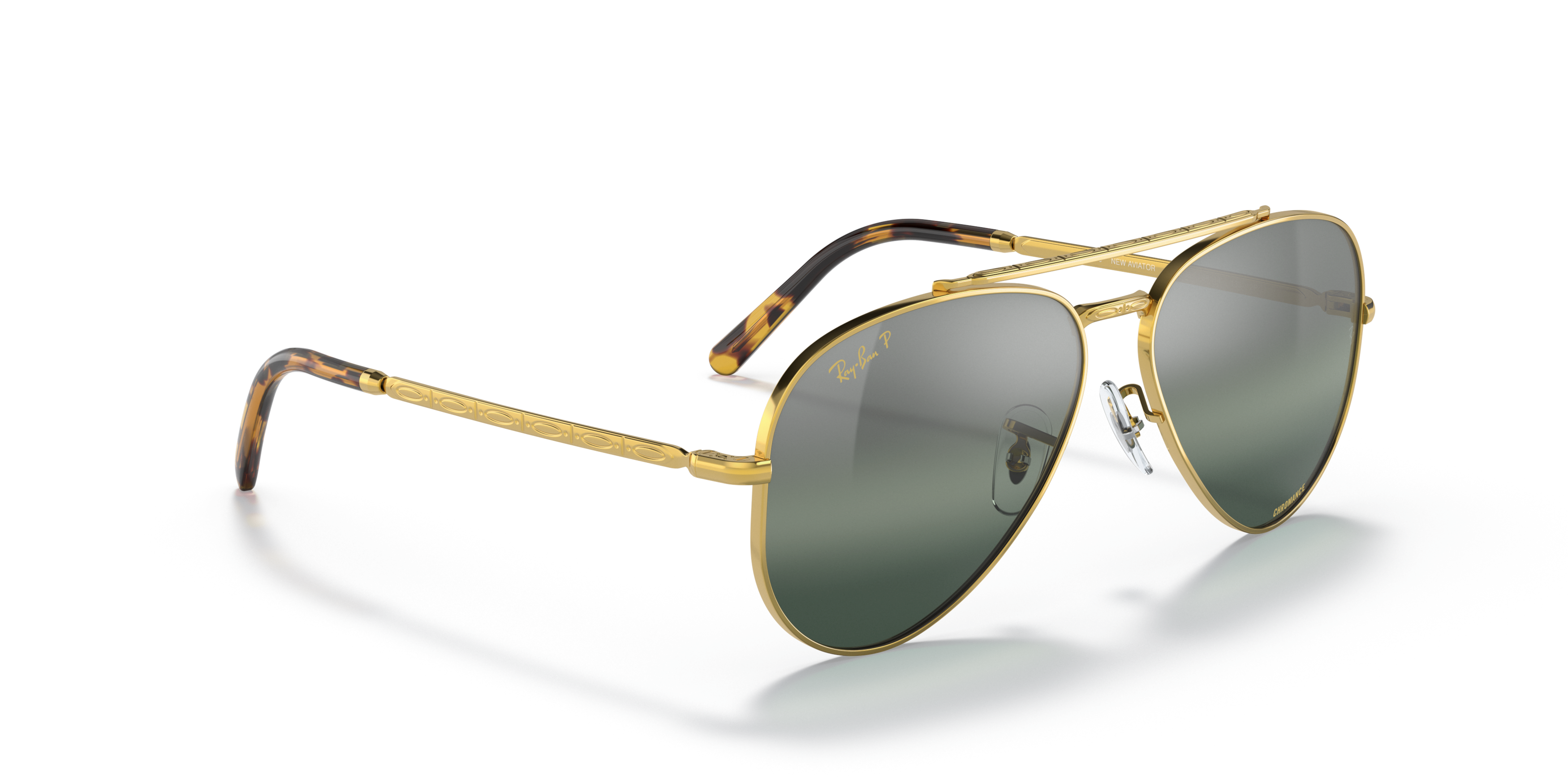 Angle_Right01 Ray-Ban RB 3625 Sunglasses Blue / Gold
