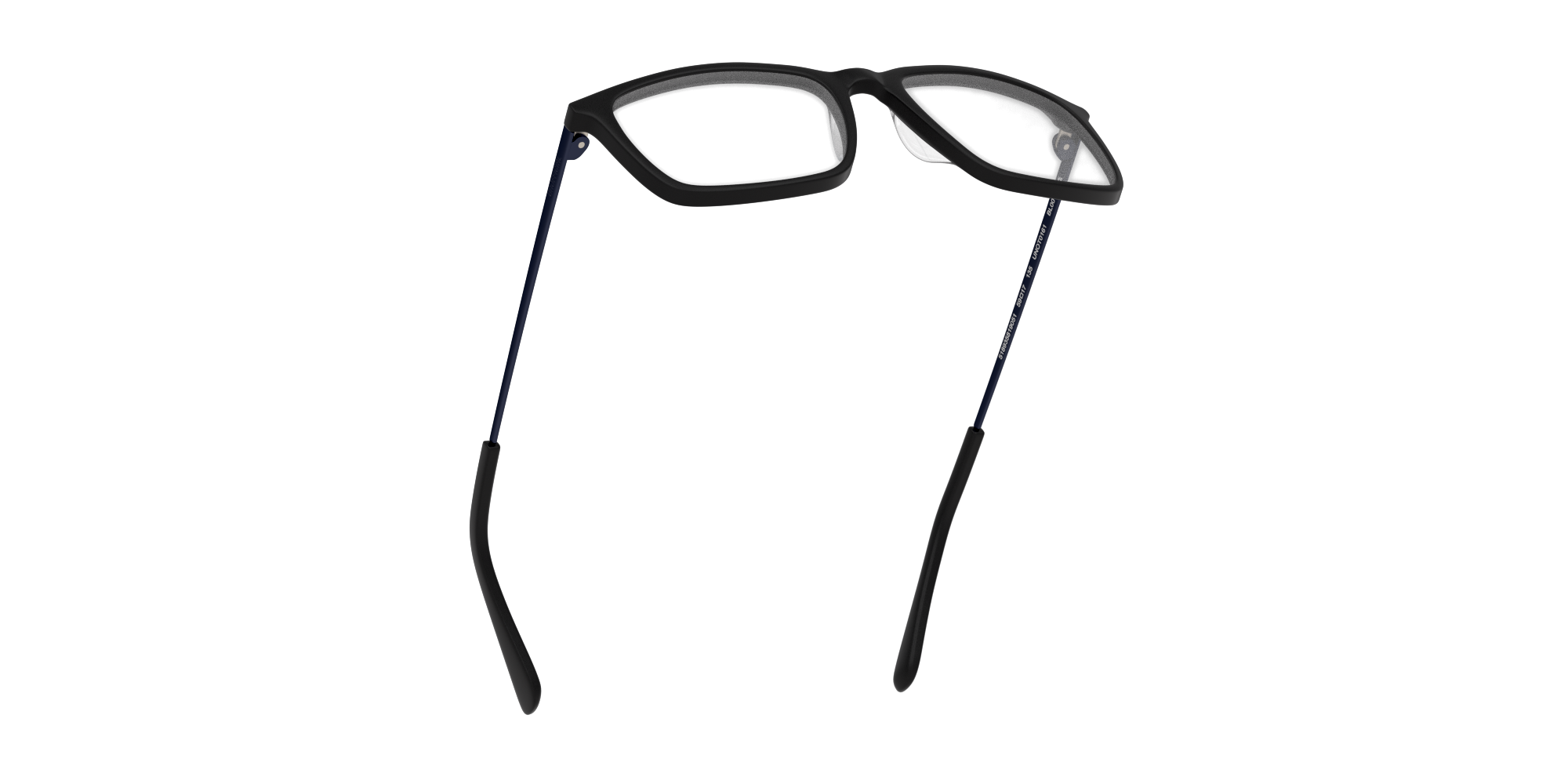 Bottom_Up Unofficial UN OT0161 Children's Glasses Transparent / Black