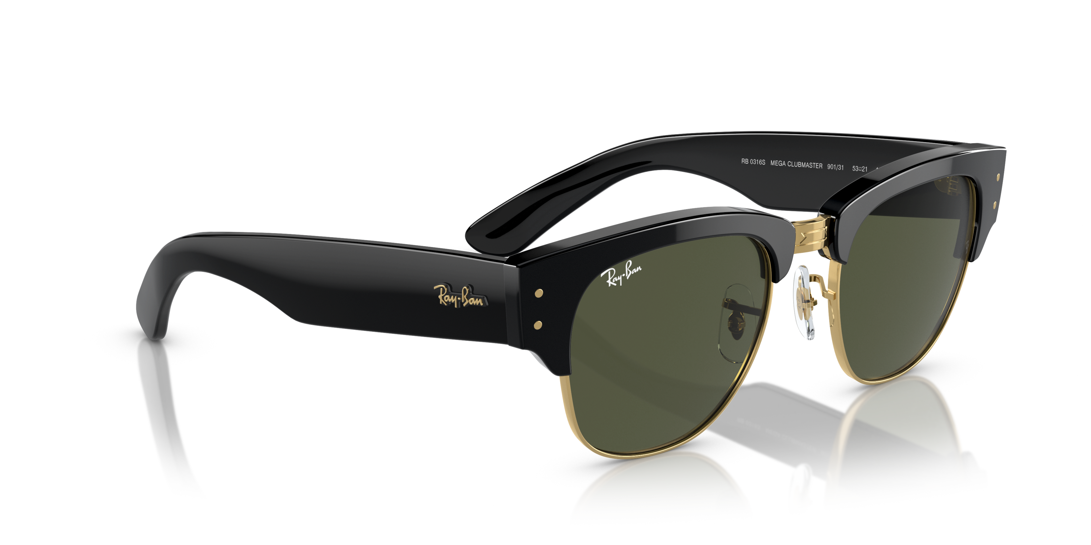 [products.image.angle_right01] Ray-Ban Mega Clubmaster RB0316S 901/31 Solglasögon