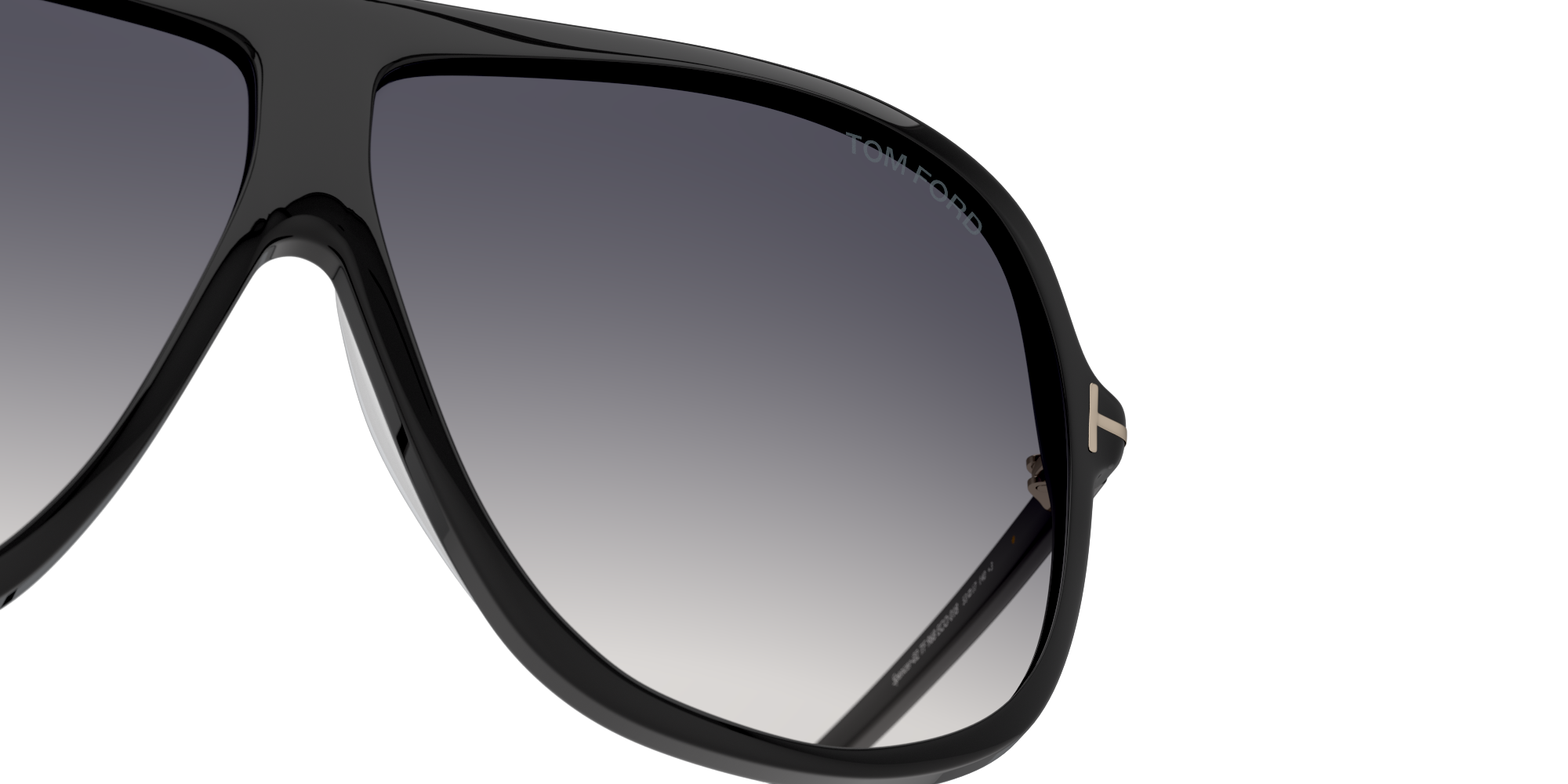 Detail01 Tom Ford FT 0998 (01B) Sunglasses Grey / Black