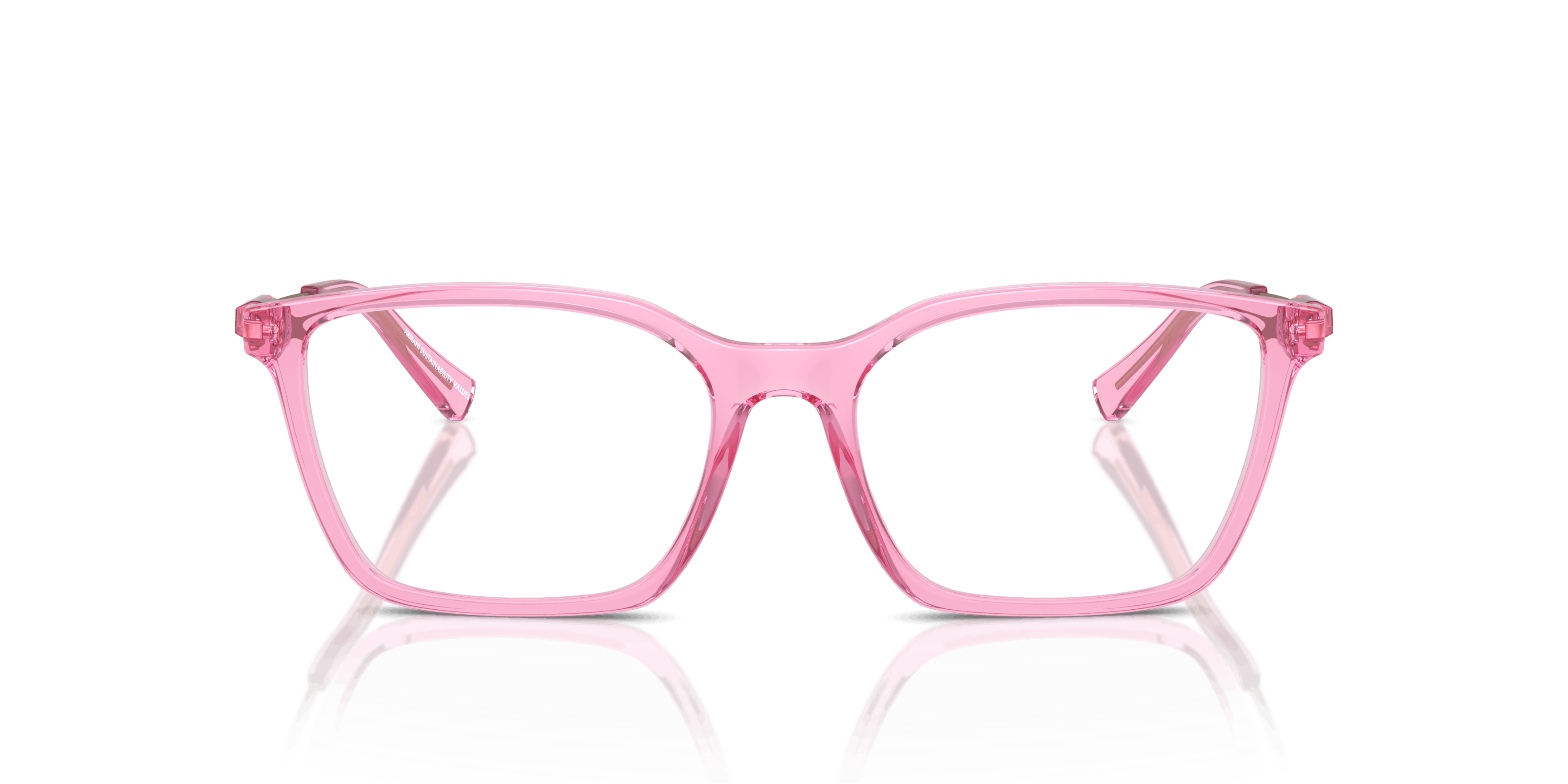 Armani pink glasses hotsell