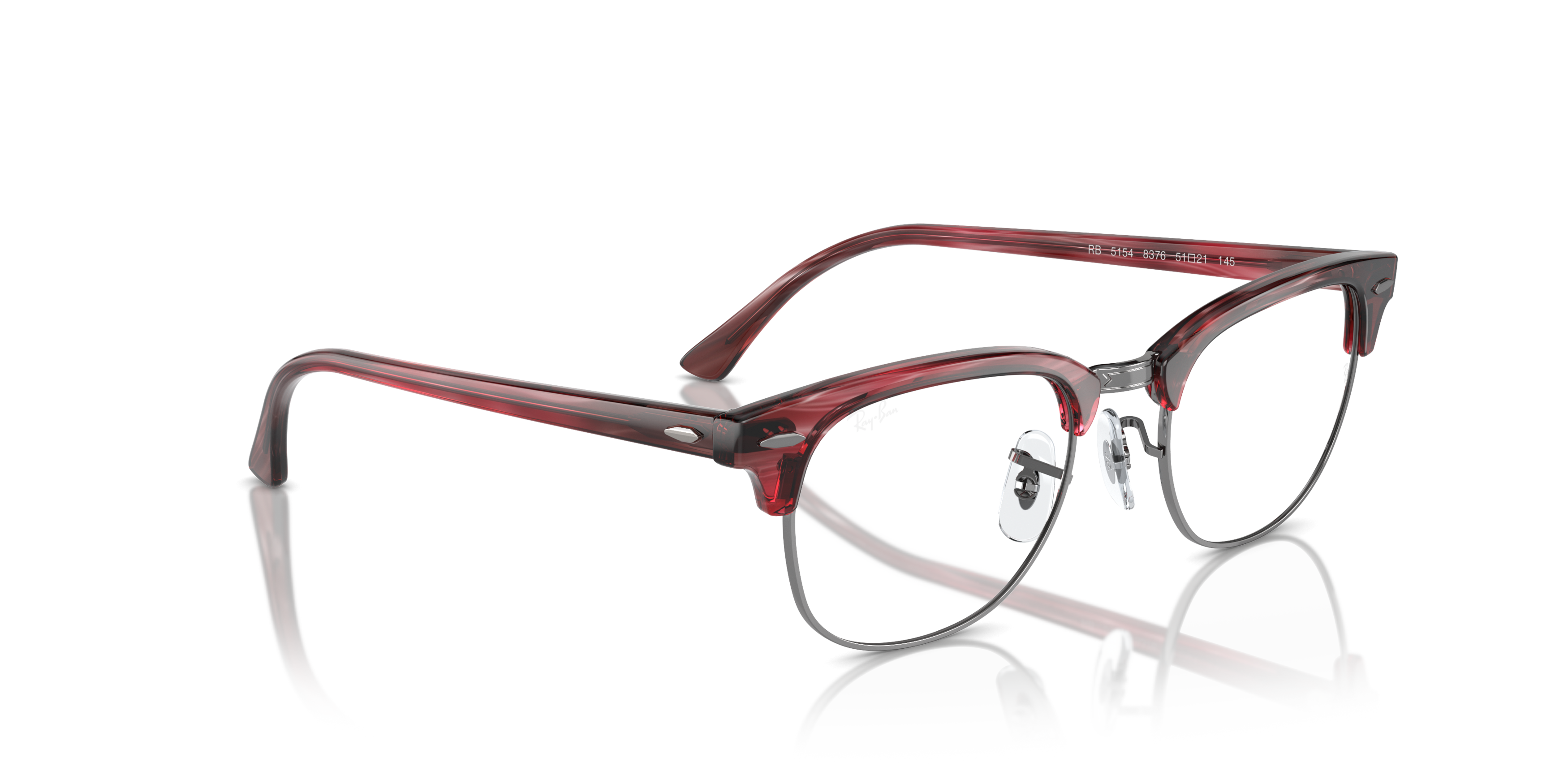 Angle_Right01 Ray-Ban RX 5154 Glasses Transparent / Transparent, Clear