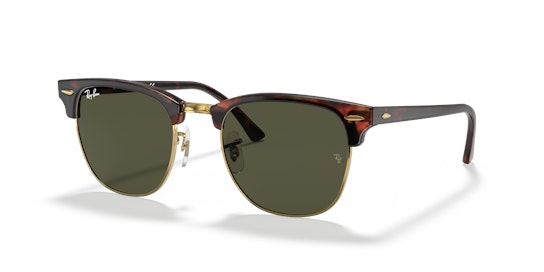 Ray-Ban Clubmaster RB 3016 (W0366) Sunglasses Green / Tortoise Shell