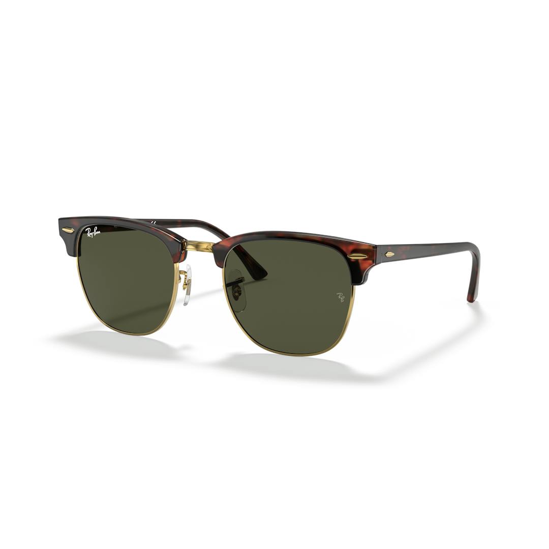Ray-Ban Clubmaster RB3016 Lunettes de Soleil Homme - Carrée Ecaille Doré - Possibilité de verres cor