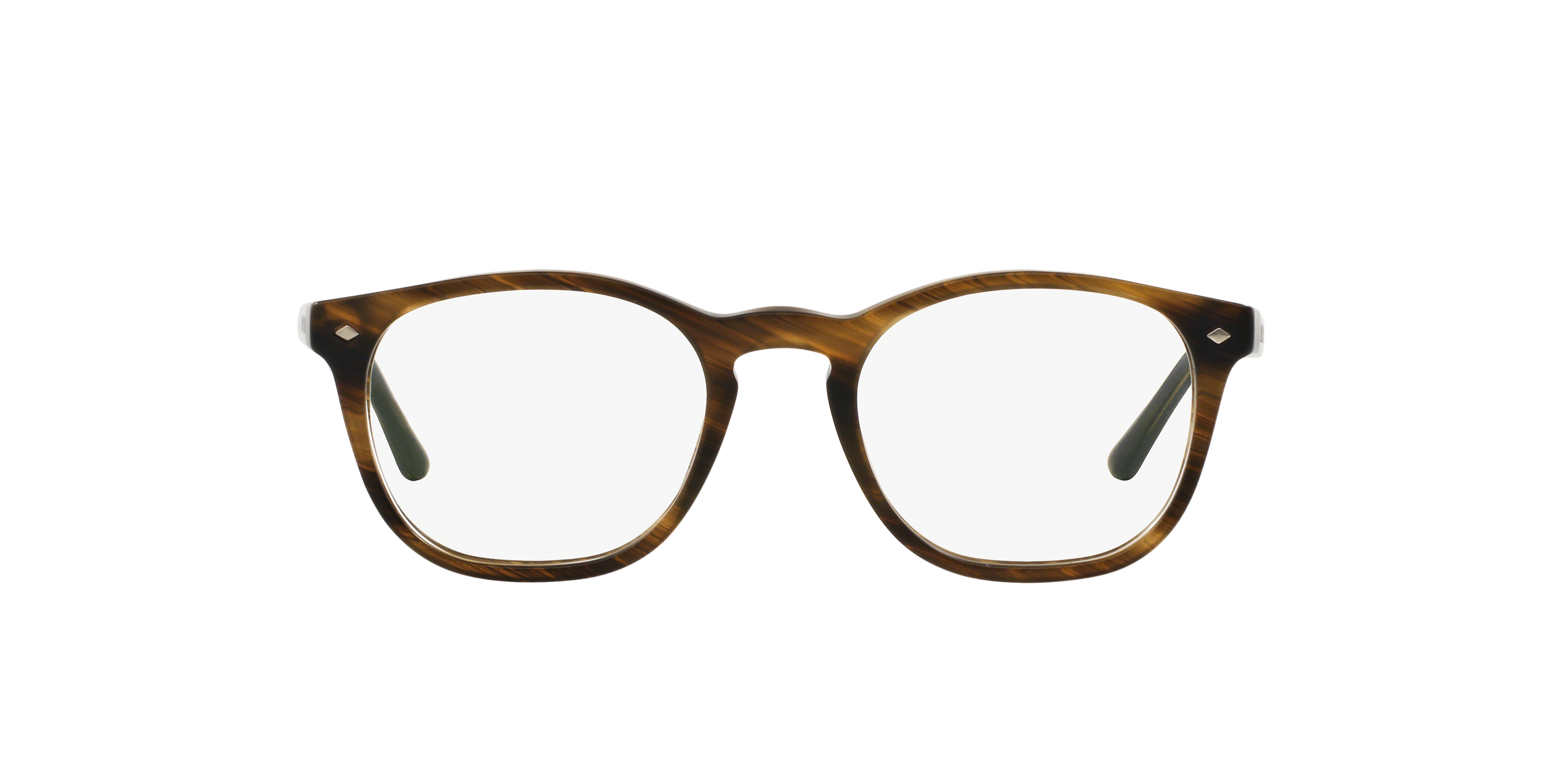 Front Giorgio Armani AR 7074 (5405) Glasses Transparent / Brown