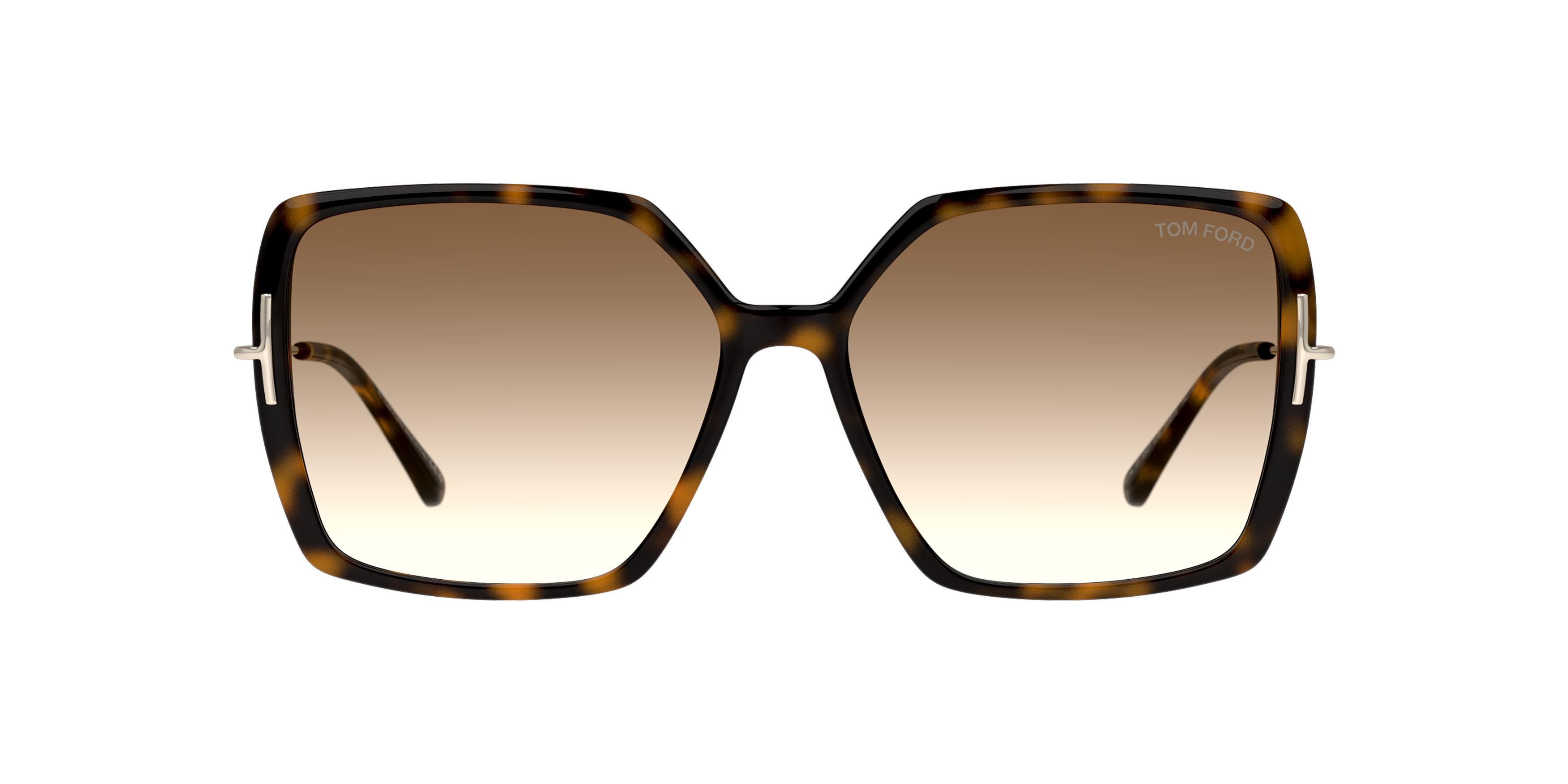 Front Tom Ford FT 1039 (52F) Sunglasses Brown / Havana