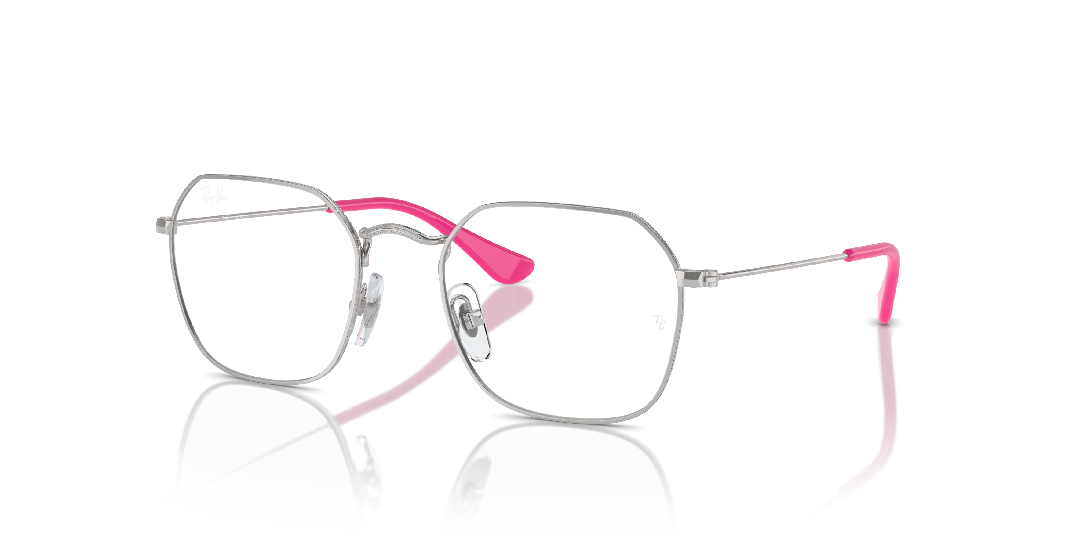 Angle_Left01 Ray-Ban RY 9594V Children's Glasses Transparent / Silver