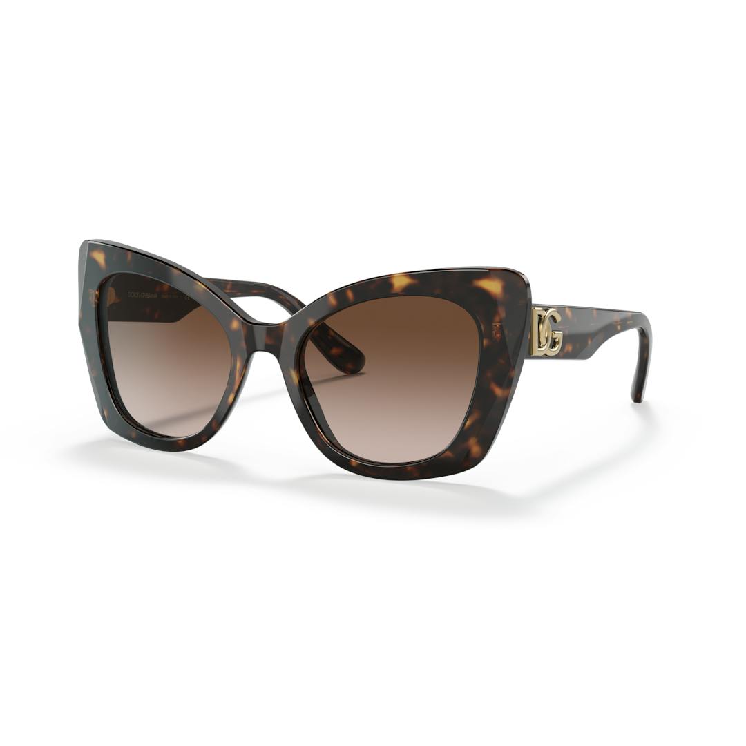 Dolce & Gabbana DG4405 Lunettes de Soleil Femme - Cateye Marron