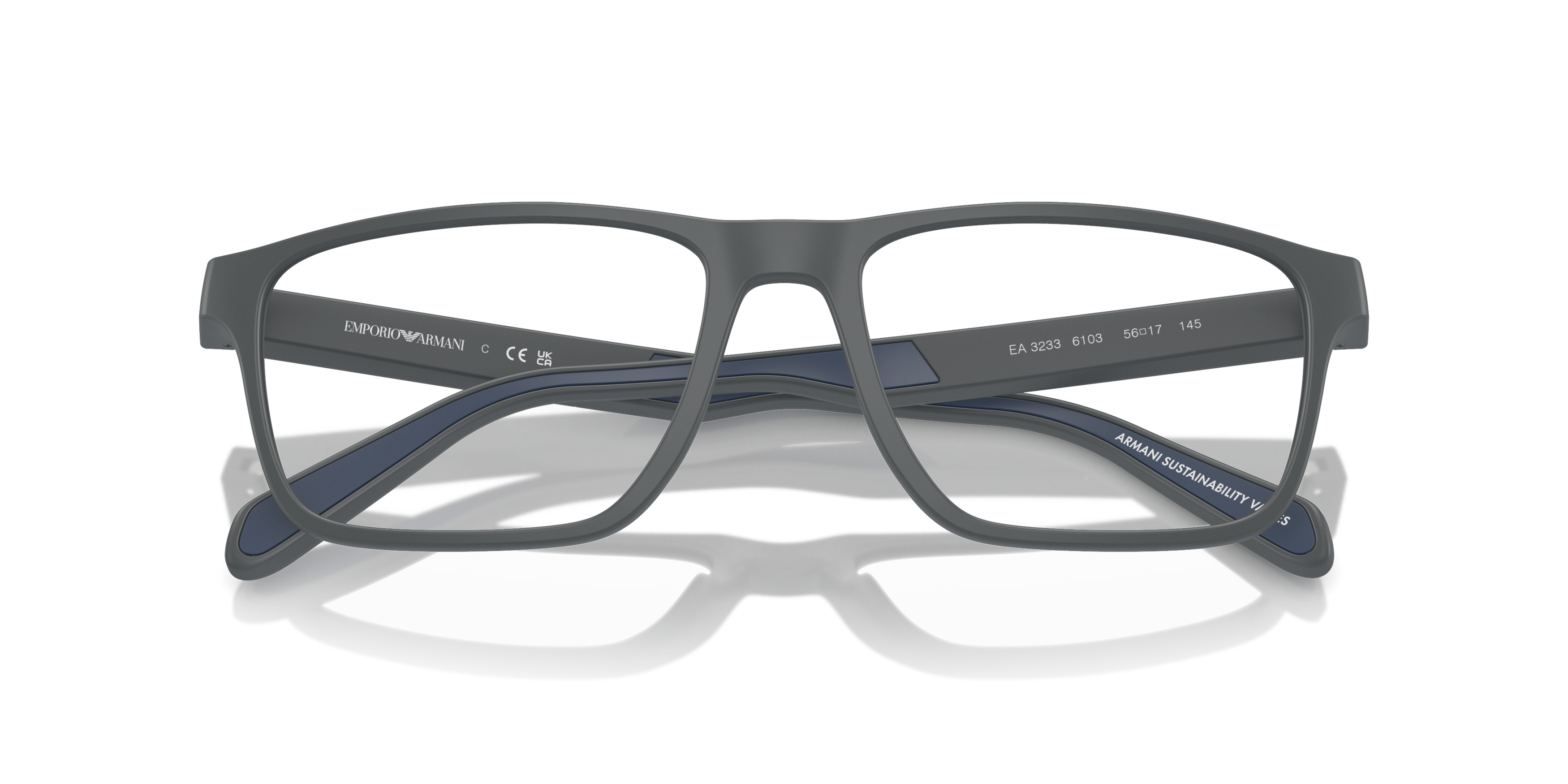 Folded Emporio Armani EA 3233 Glasses Transparent / Black
