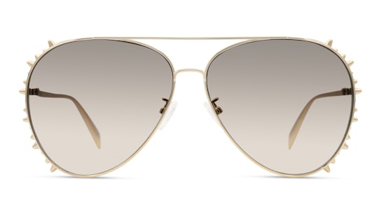 Alexander McQueen AM 0308S (002) Sunglasses Brown / Gold