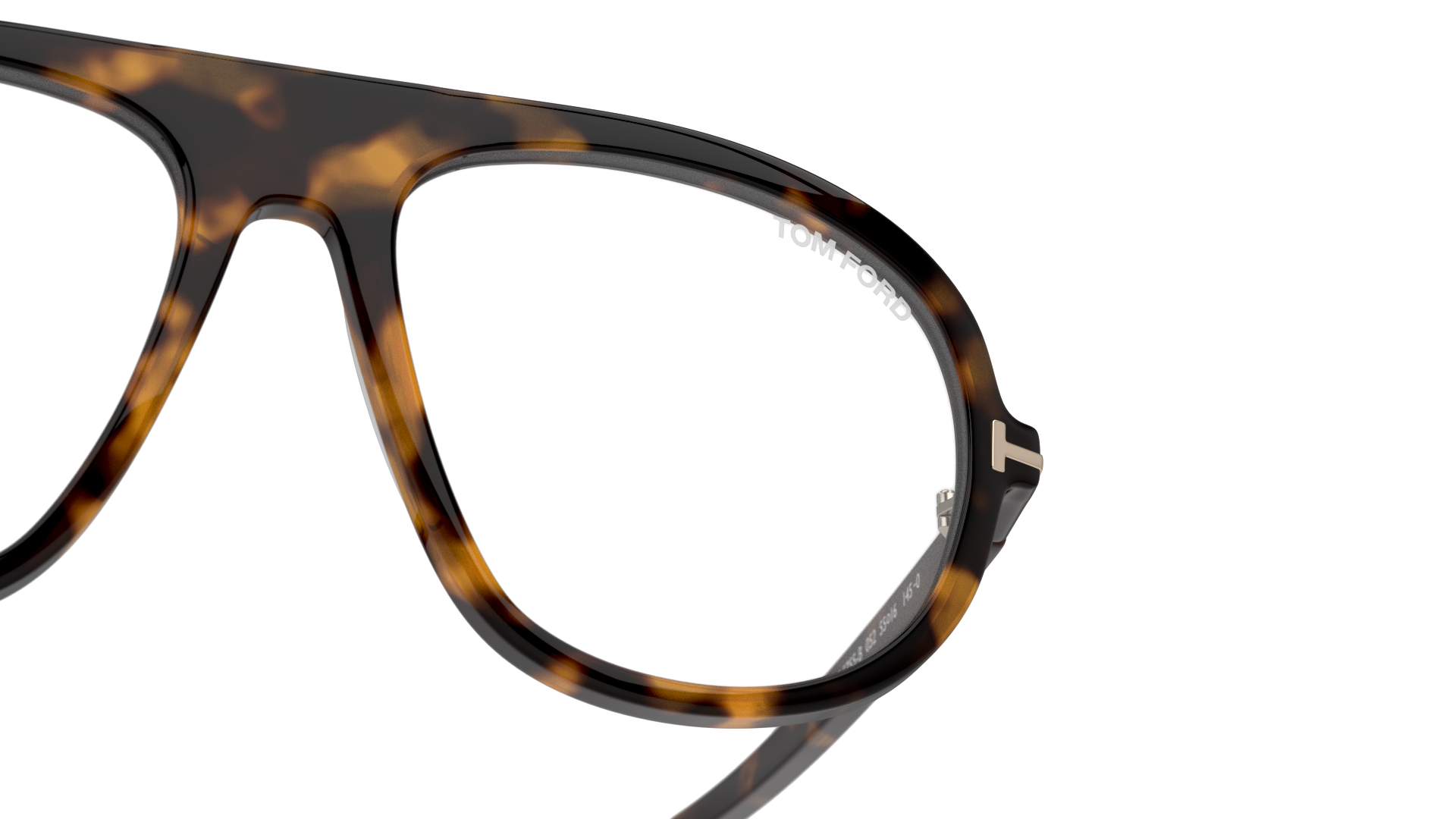 Detail01 Tom Ford FT5755-B 52 Glasögonbåge Brun