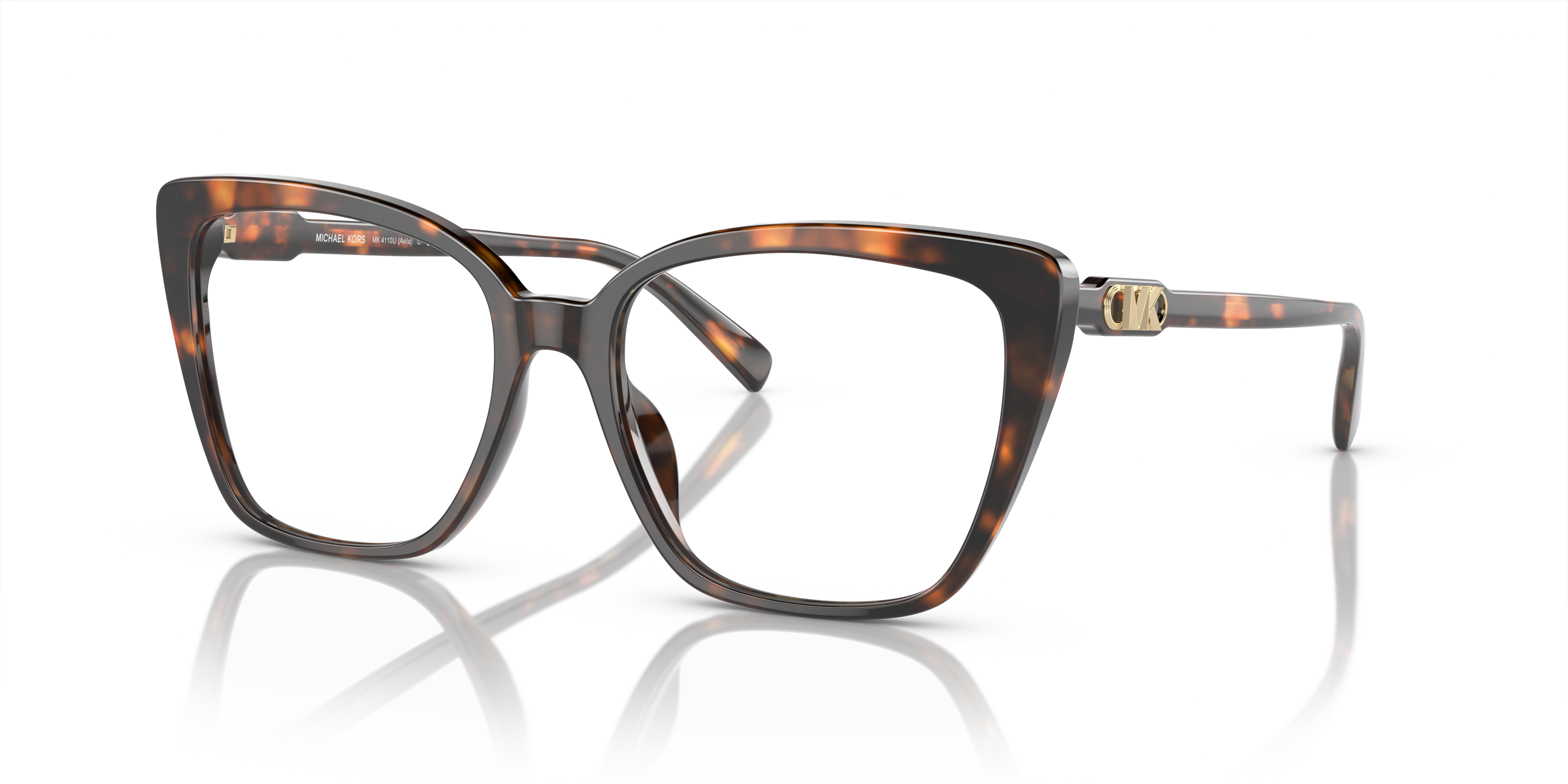 Angle_Left01 Michael Kors MK 4110U (3006) Glasses Transparent / Tortoise Shell