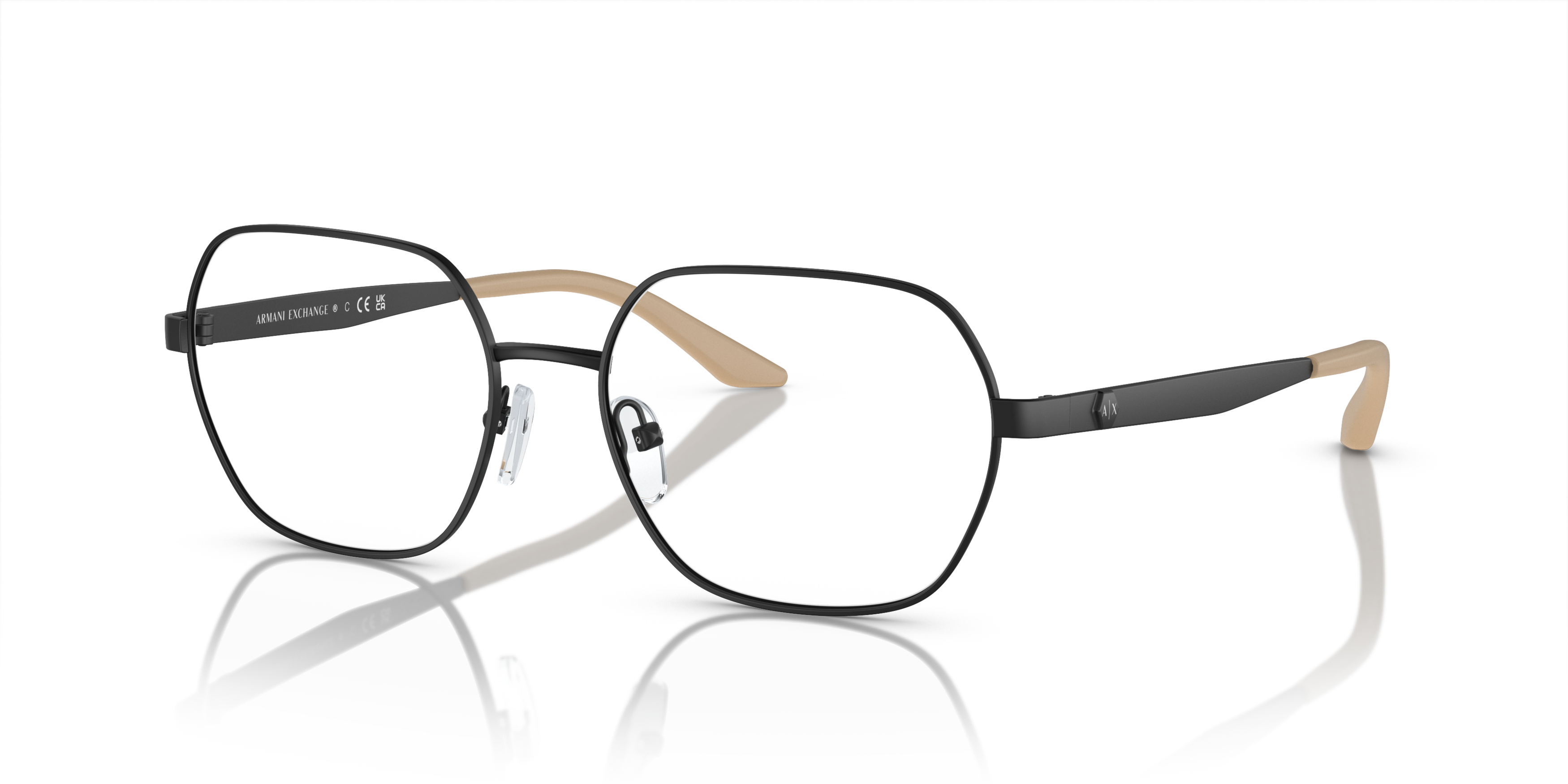 Angle_Left01 Armani Exchange AX1062 Glasses Transparent / Black