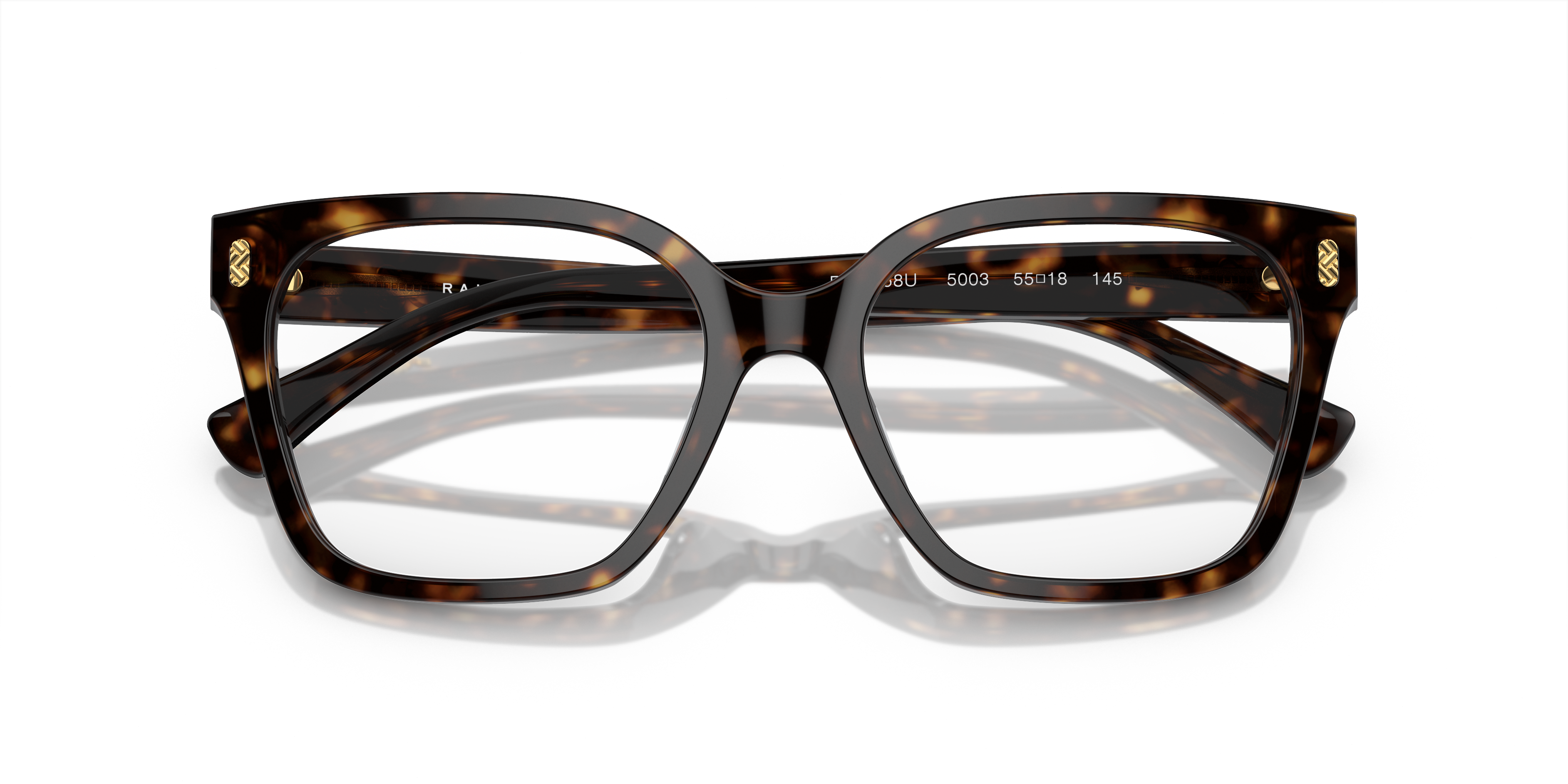 Folded Ralph Lauren RA 7158 (6117) Glasses Transparent / Transparent, Brown