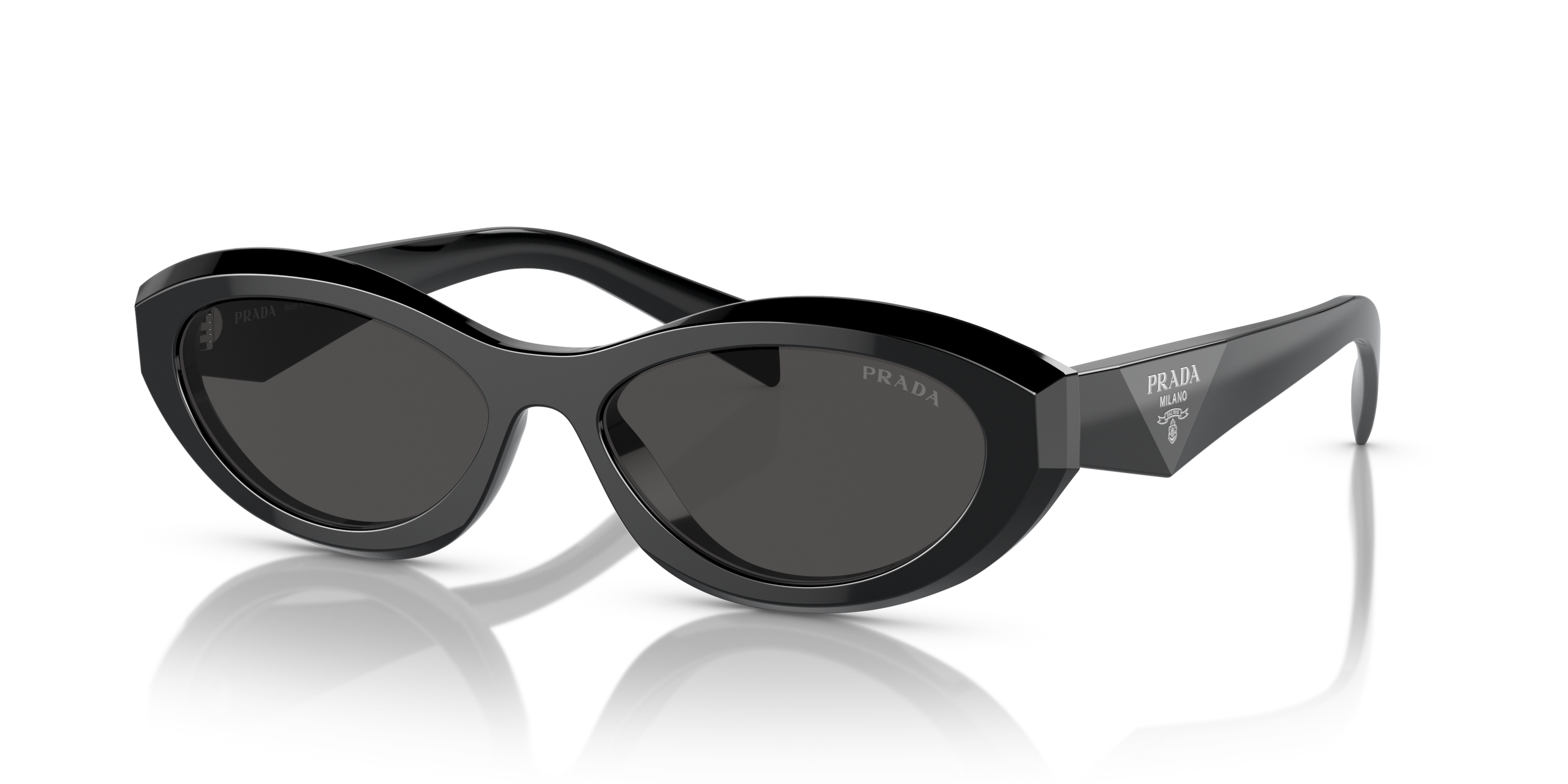 Angle_Left01 Prada PR 26ZS (16K08Z) Sunglasses Grey / Black