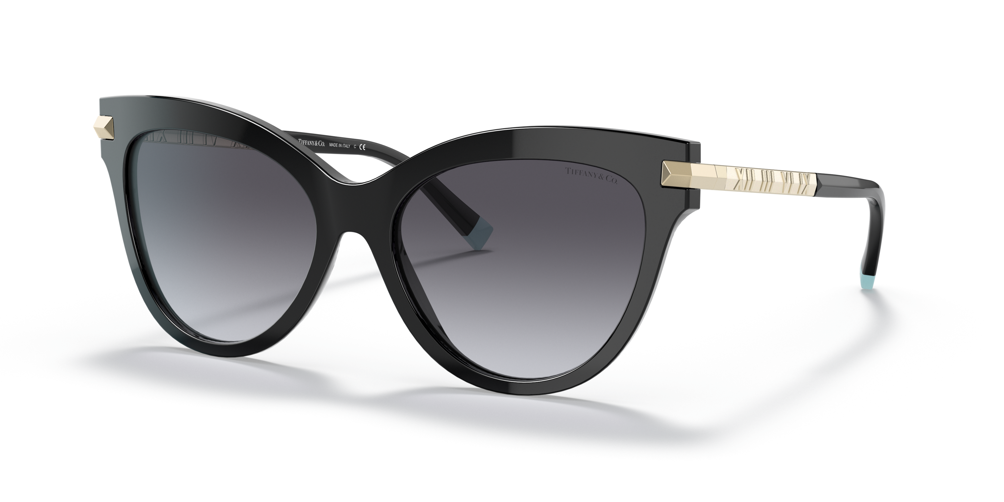 Angle_Left01 Tiffany & Co TF 4182 (80013C) Sunglasses Grey / Black