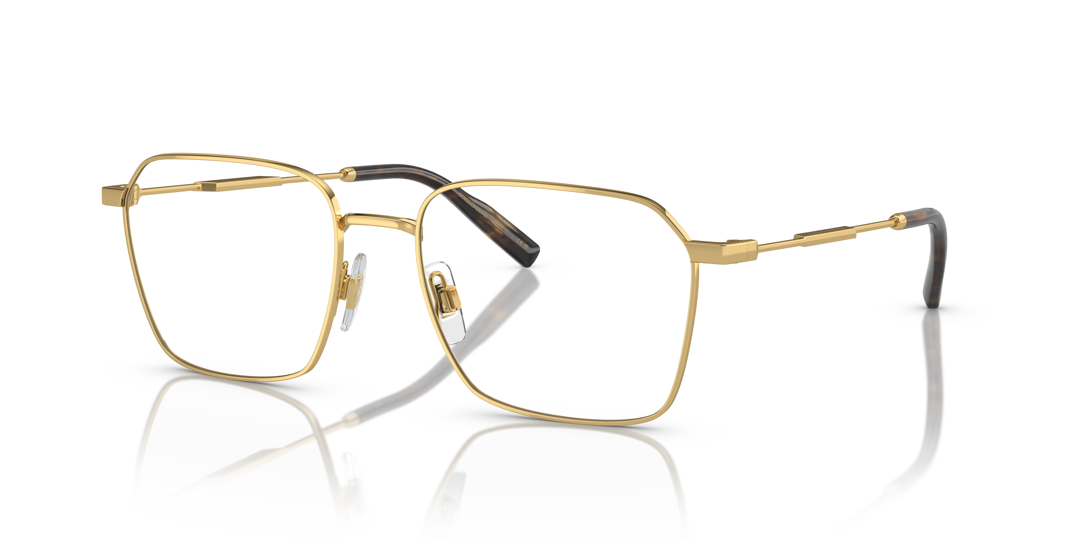 Angle_Left01 Dolce & Gabbana DG 1350 (004) Glasses Transparent / Silver