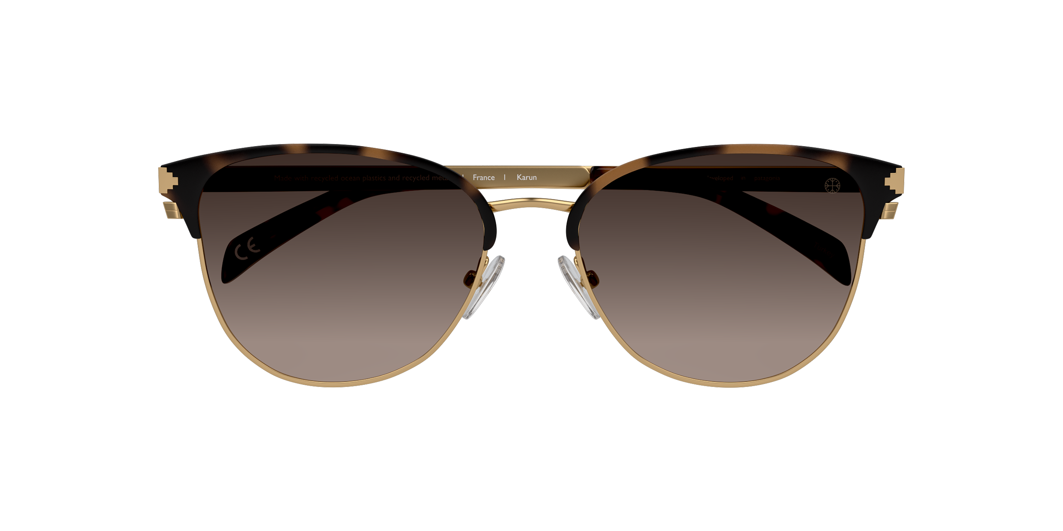 Folded Karun KA US0022 Sunglasses Brown / Brown
