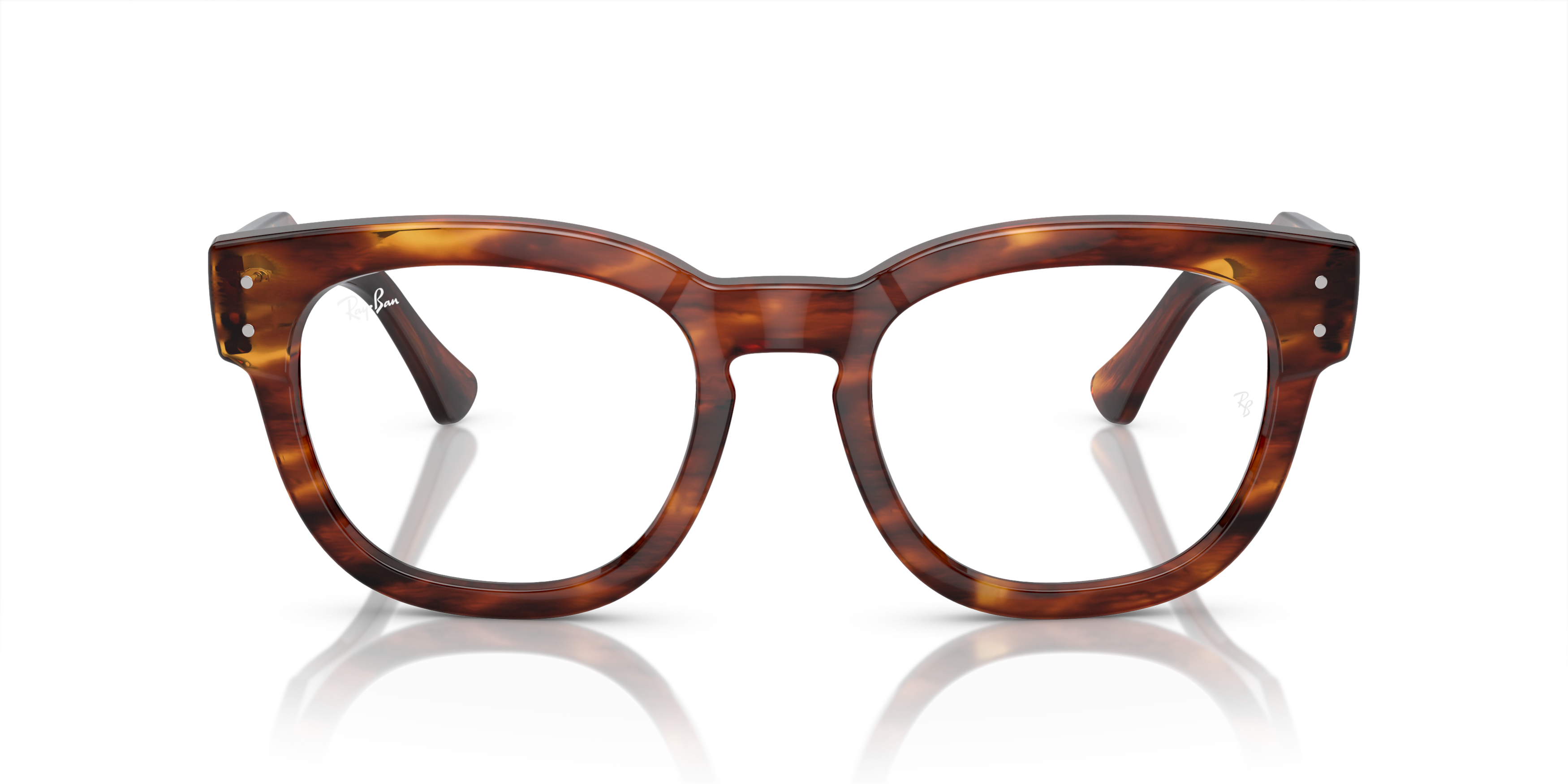 Front Ray-Ban Mega Hawkeye RX 0298 Glasses Transparent / Havana