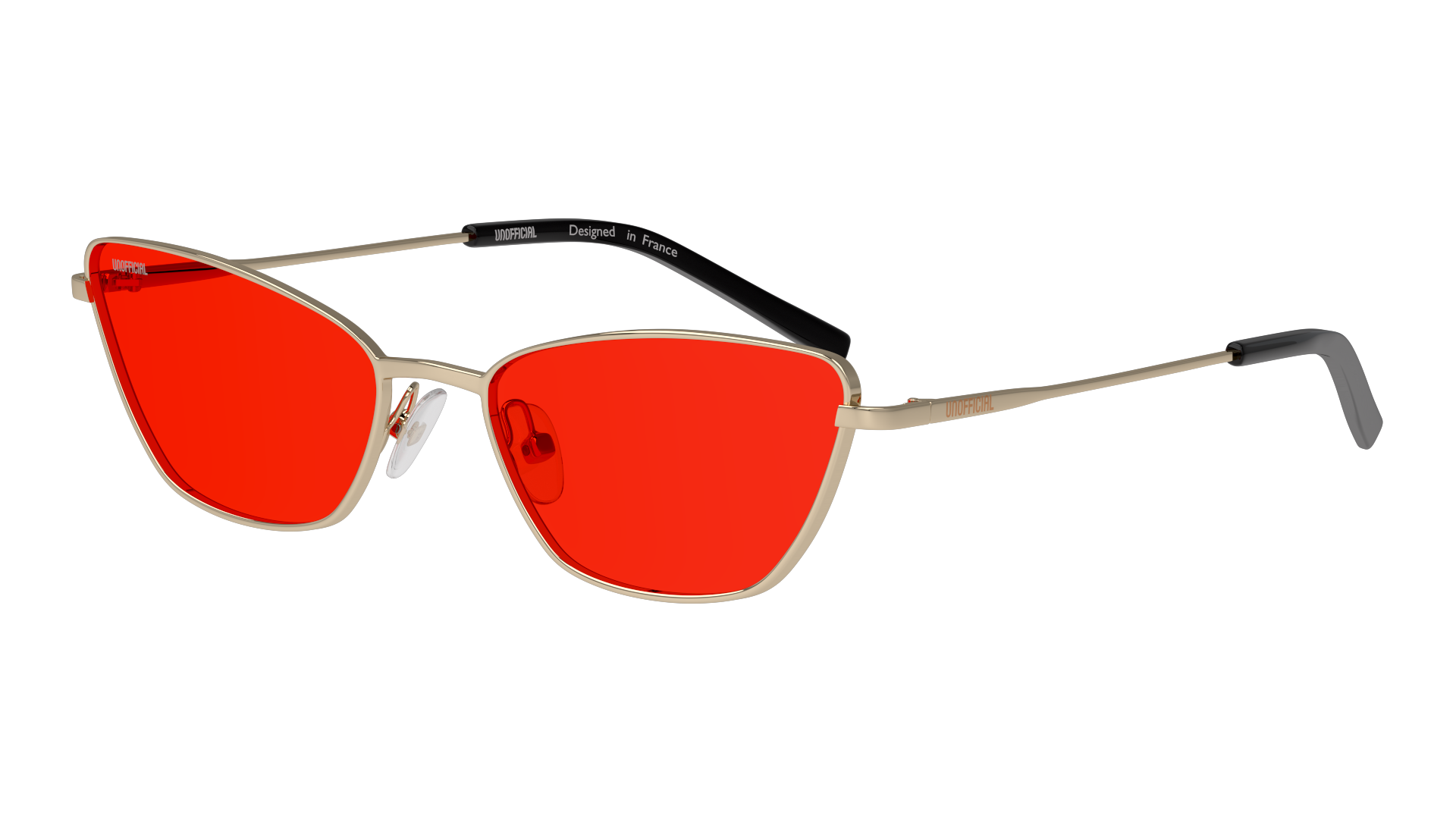 Angle_Left01 Unofficial UNSF0136 Sunglasses Red / Gold