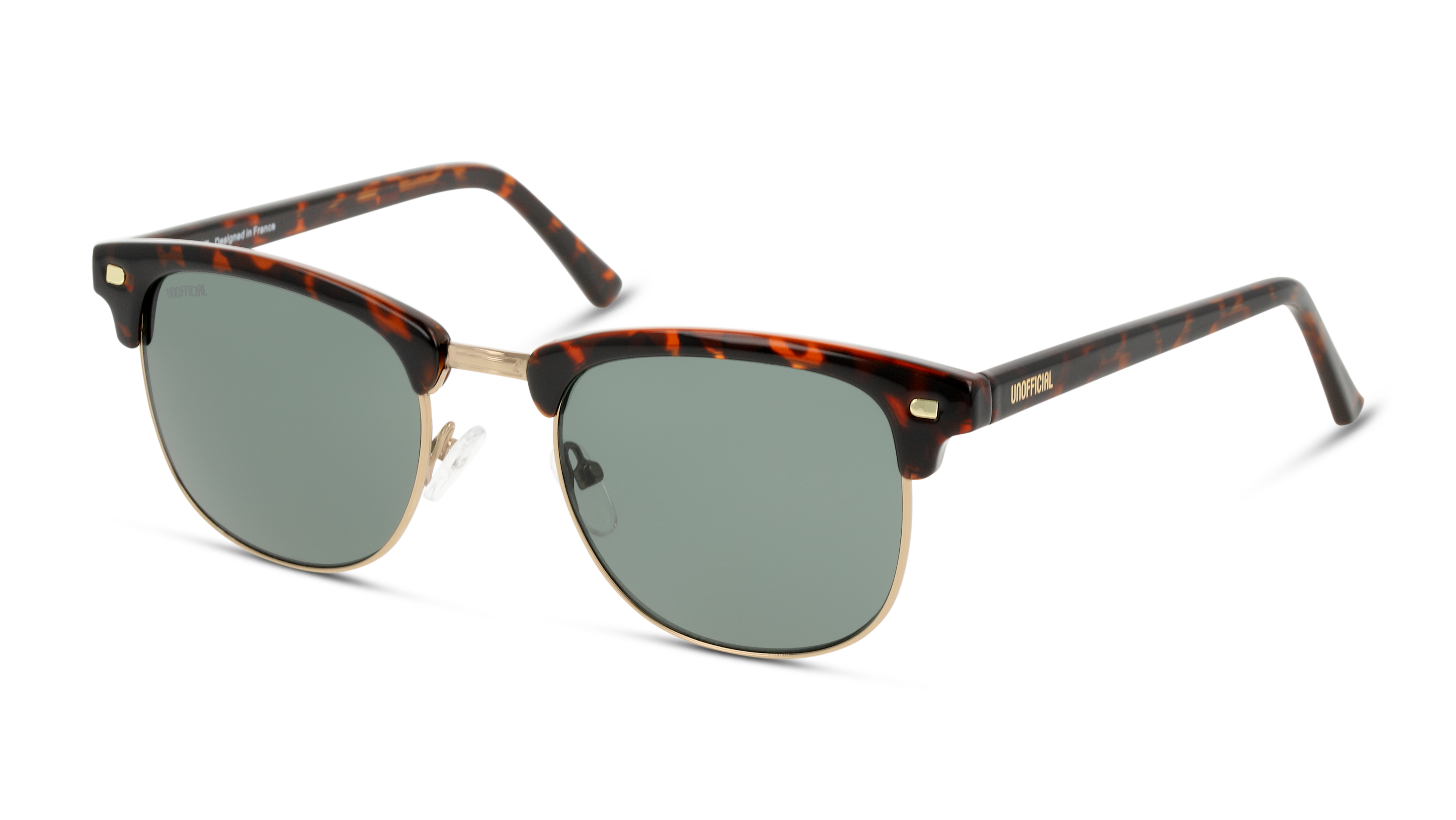 Angle_Left01 Unofficial UNSM0101 (DHE0) Sunglasses Green / Gold