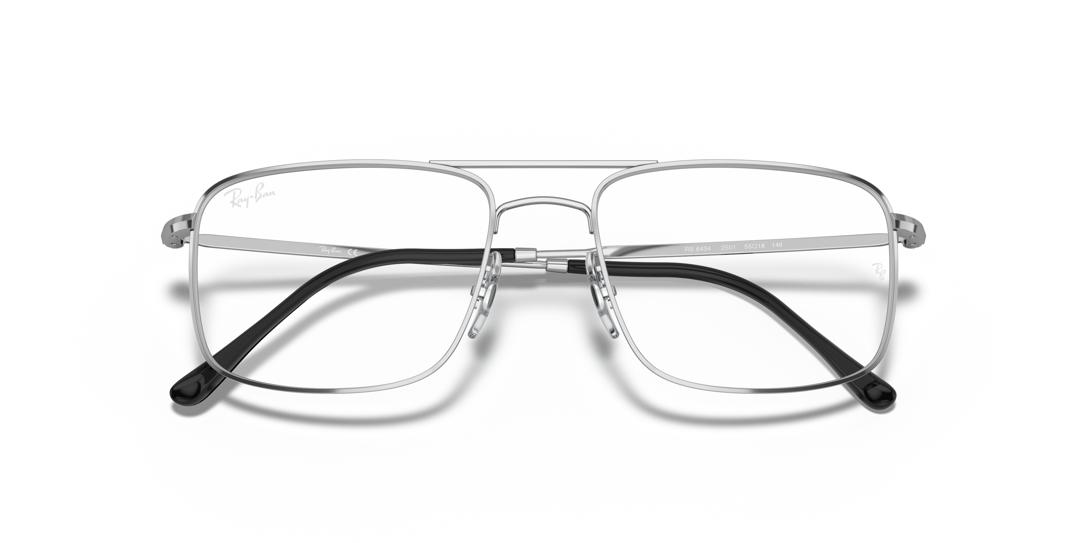 Folded Ray-Ban RX 6434 (2501) Glasses Transparent / Silver