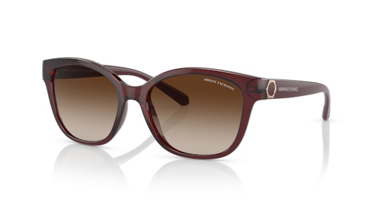 Armani Exchange AX 4127S Sunglasses Brown / Transparent, Clear
