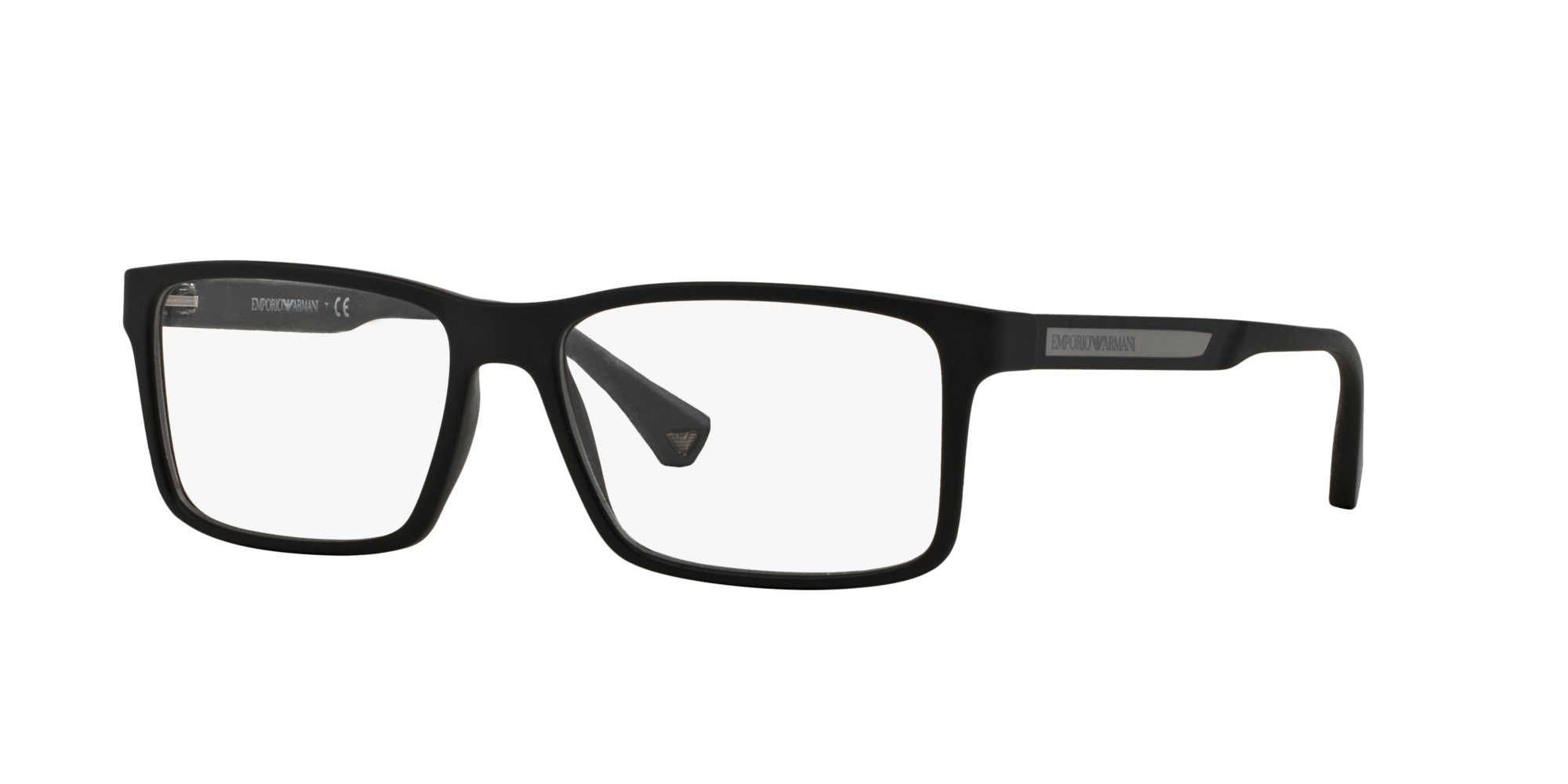 Angle_Left01 Emporio Armani EA 3038 Glasses Transparent / Black