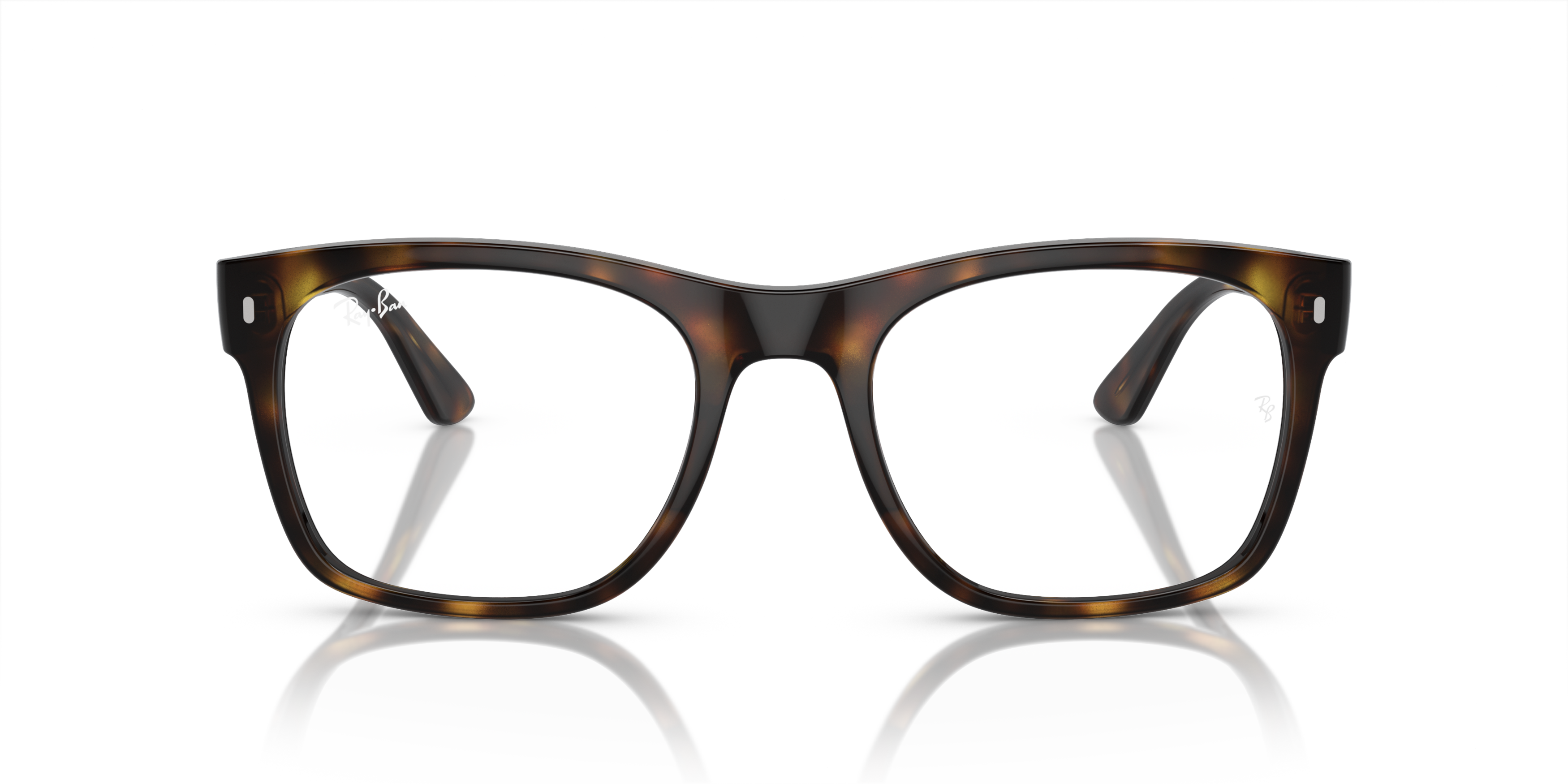 Front Ray-Ban RX 7228 Glasses Transparent / Tortoise Shell