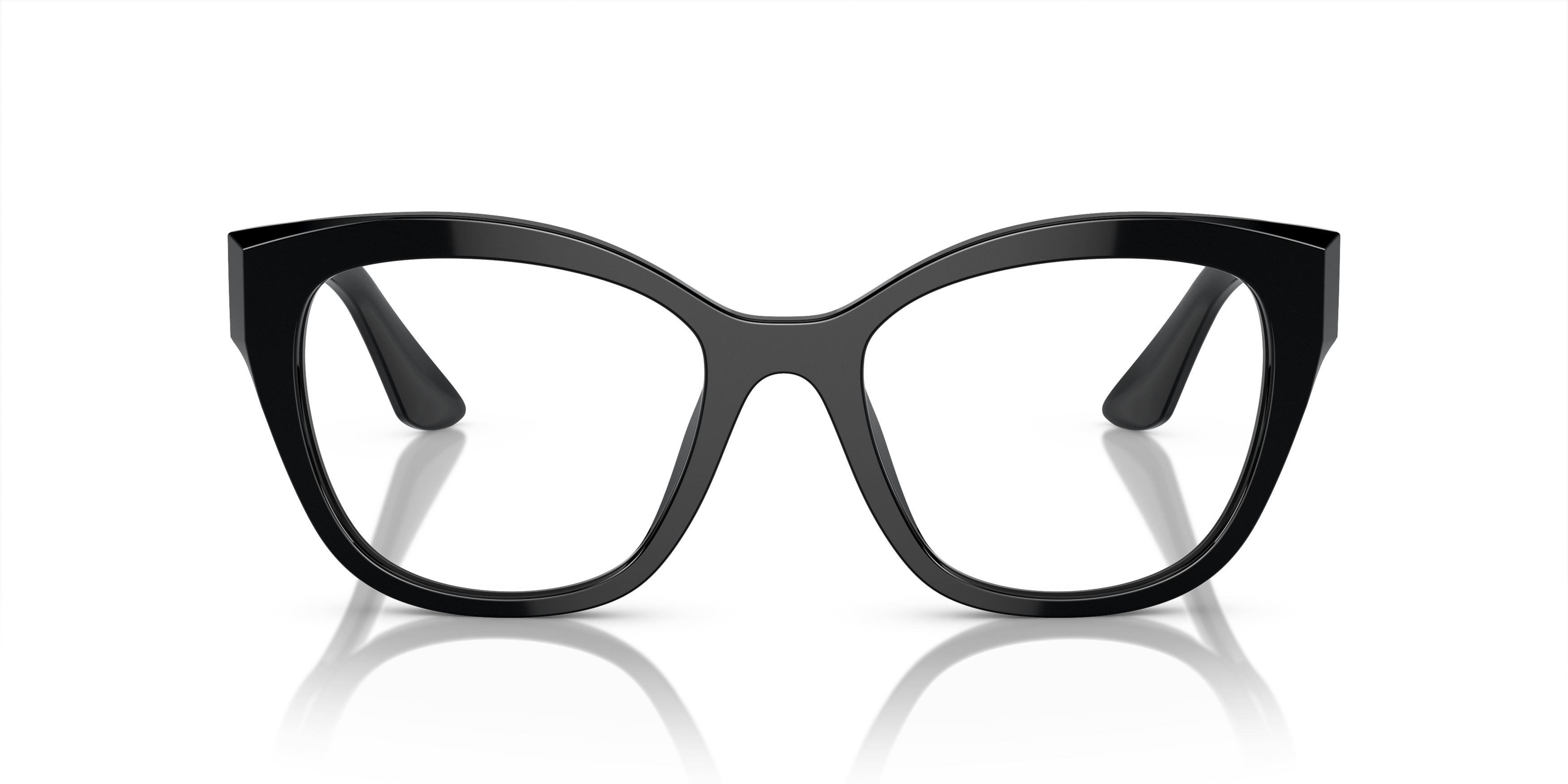 Front Miu Miu MU 05XV Glasses Transparent / Black