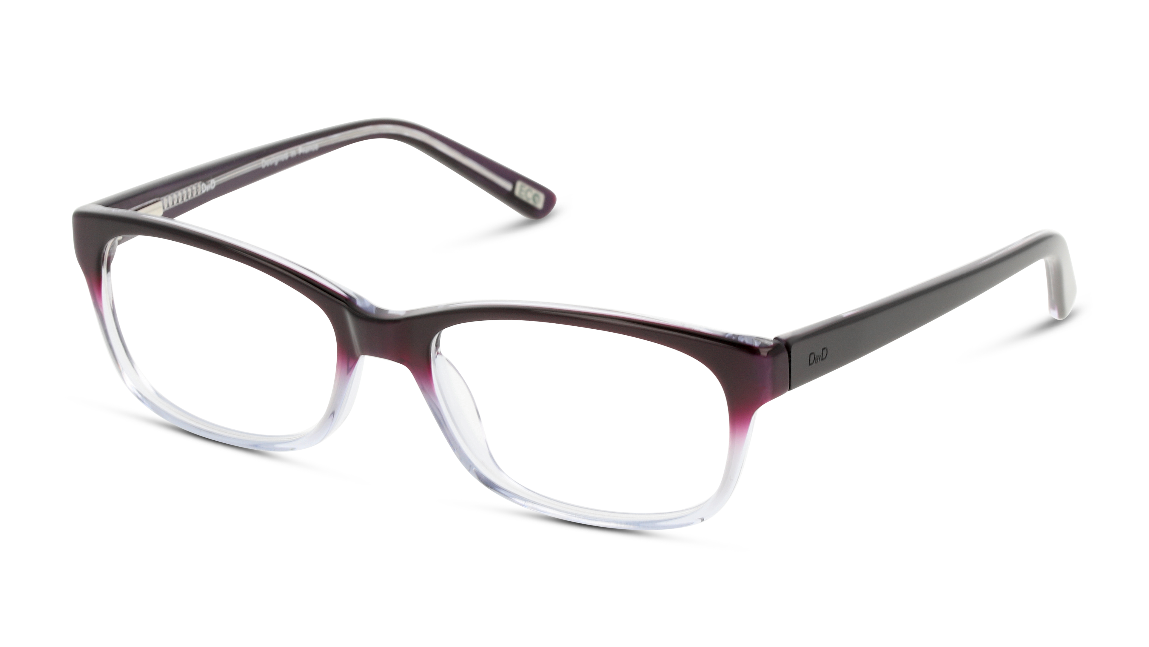 Angle_Left01 DbyD DB OF0040 (VT00) Glasses Transparent / Violet
