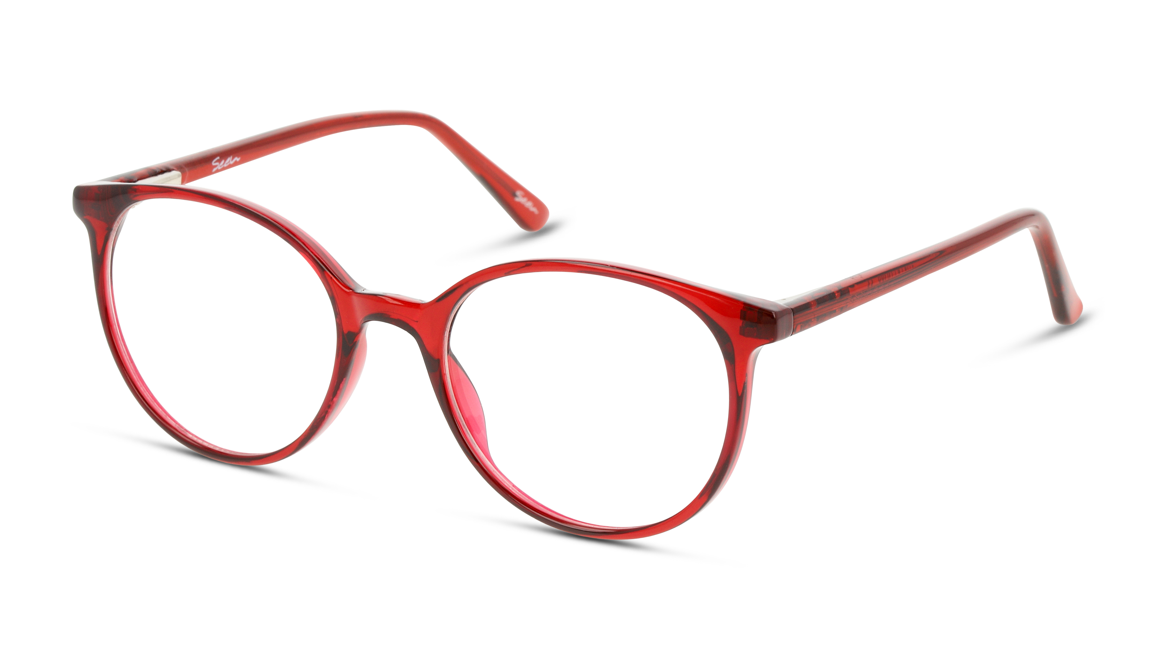 Angle_Left01 Seen SN JT01 (RR00) Children's Glasses Transparent / Transparent, Red