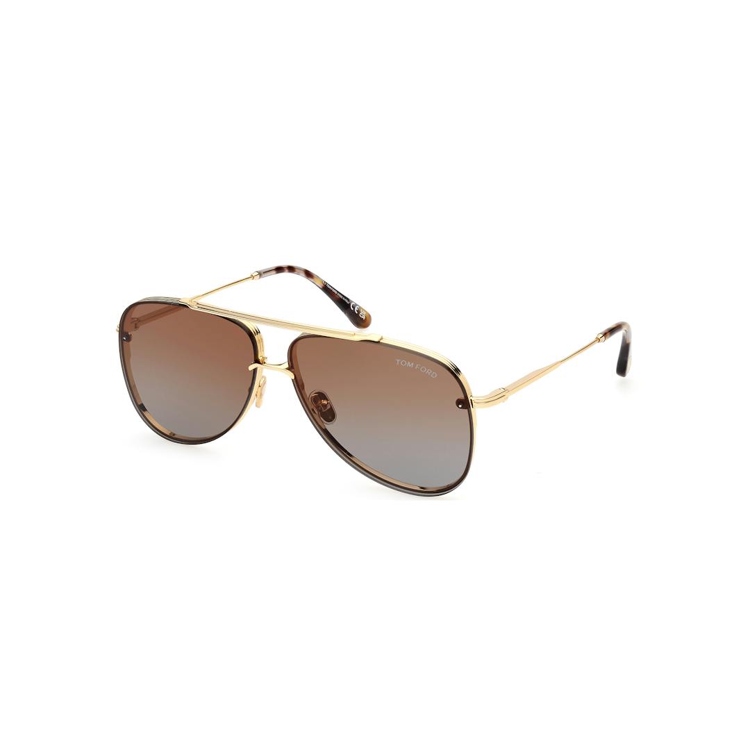 Tom Ford FT1071 Lunettes de Soleil Femme - Pilote Doré