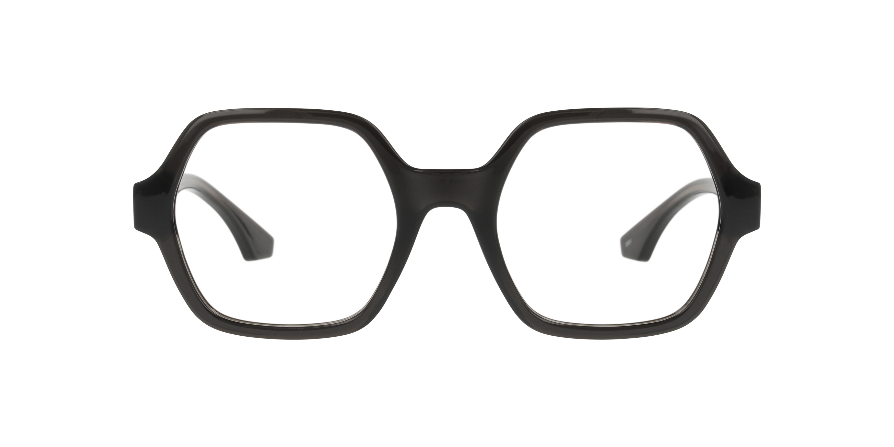 Front Unofficial UO3044 Glasses Transparent / Transparent, Black