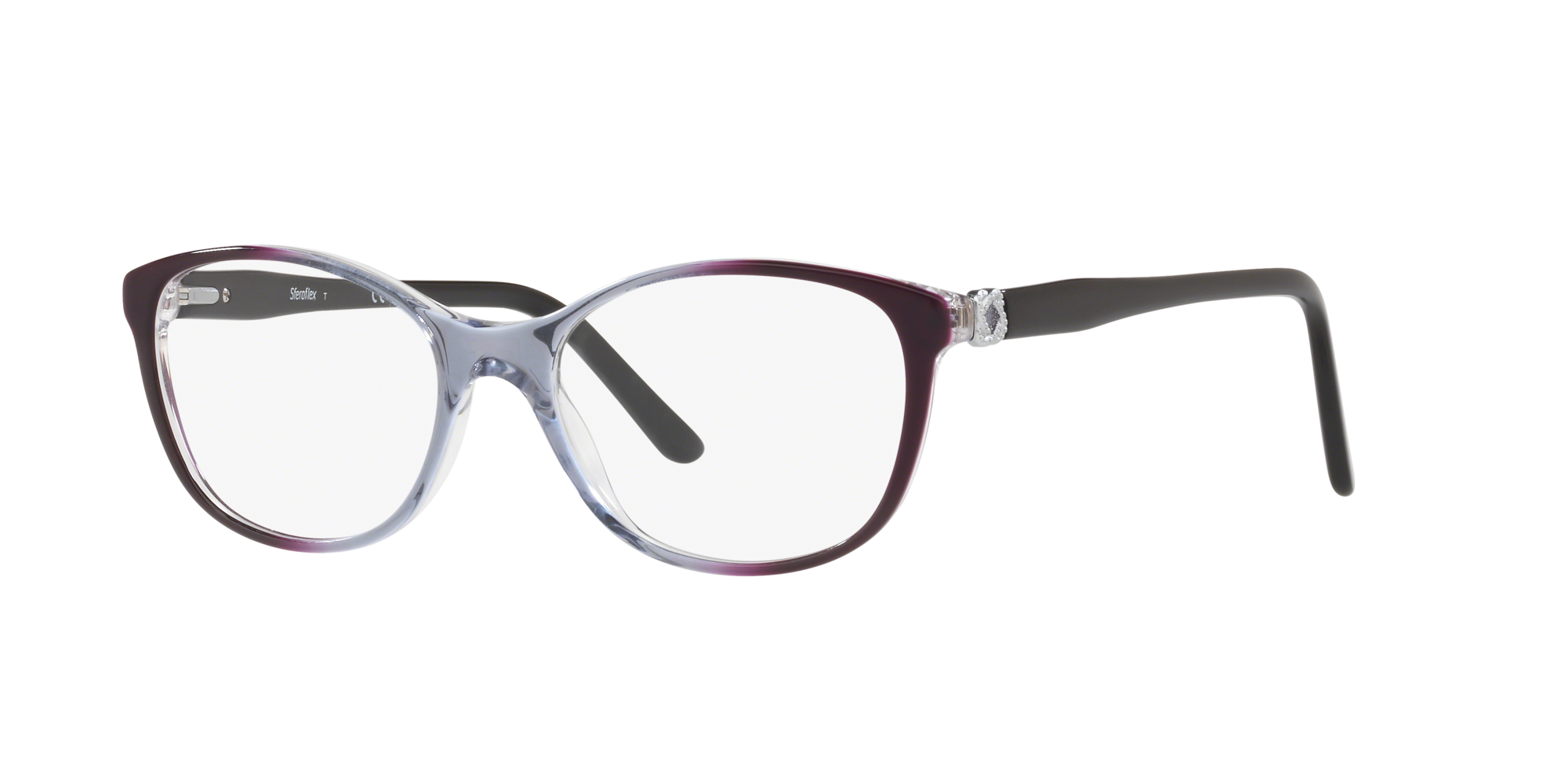 Angle_Left01 Sferoflex SF 1548 Glasses Transparent / Purple
