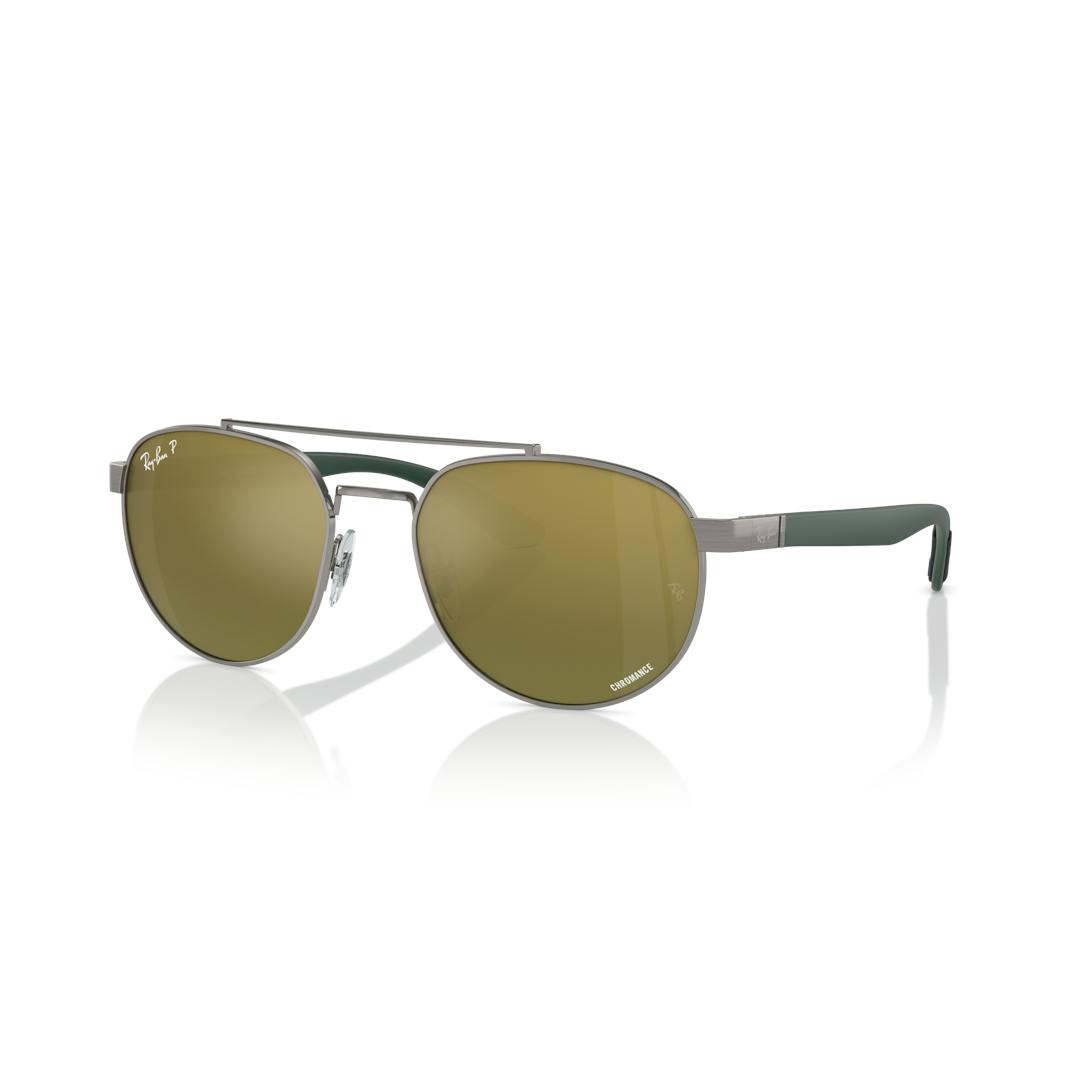 Ray-Ban Chromance 0RB3736CH Solbriller - Runde Grå Polariserede og Spejlvendte Linser