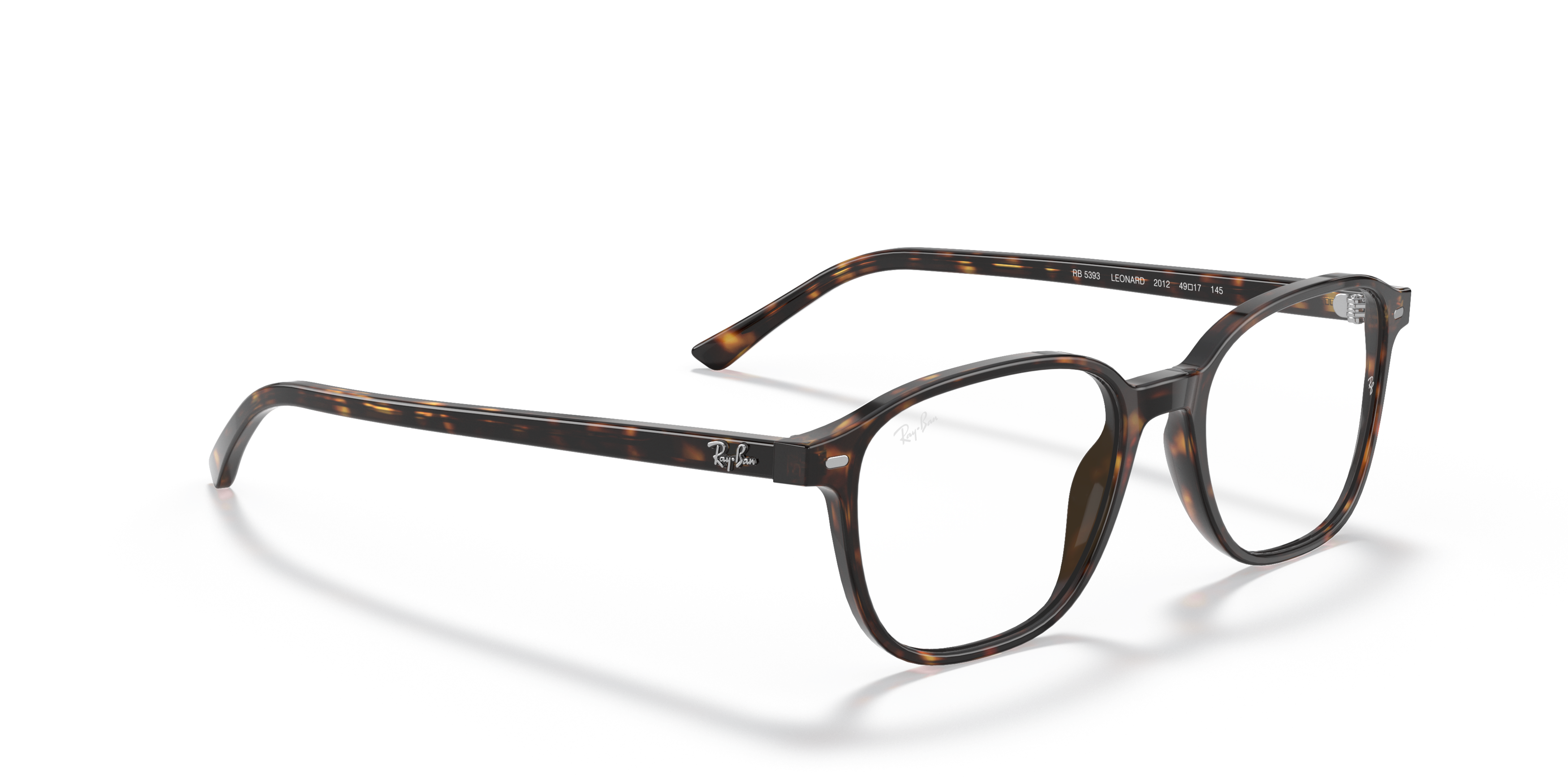 Angle_Right01 Ray-Ban RX 5393 Glasses Transparent / Havana