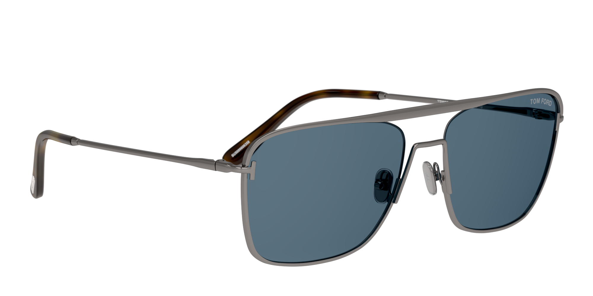 Angle_Right01 Tom Ford Nolan FT0925 Sunglasses Blue / Grey